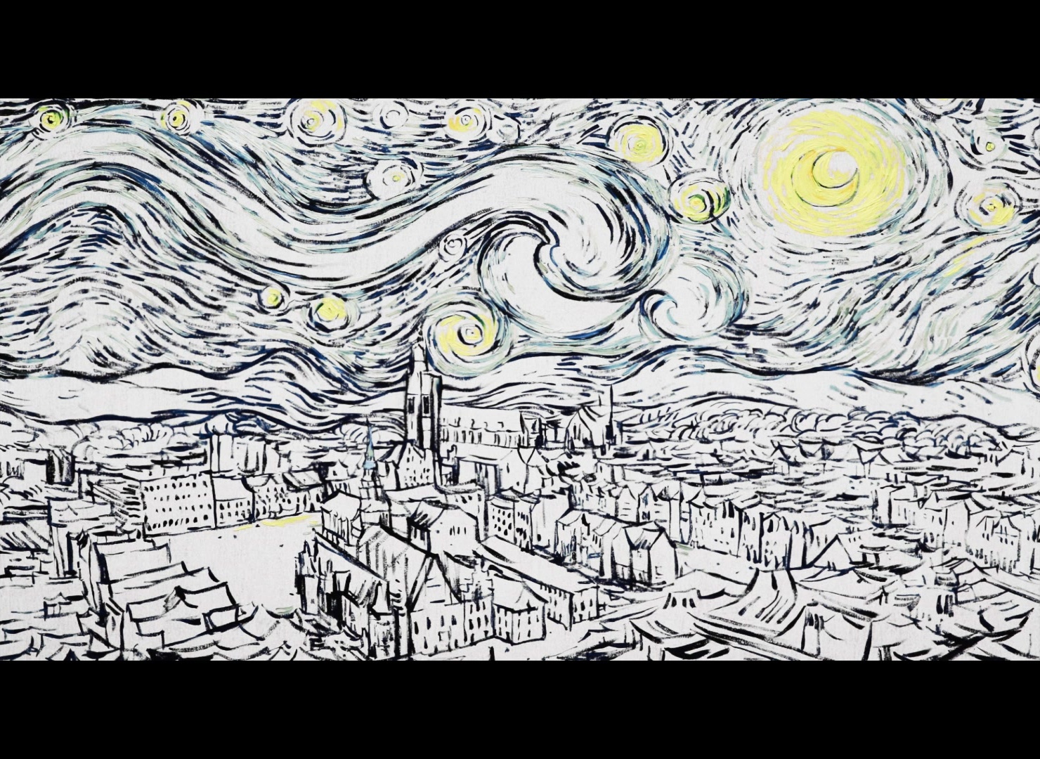 Loving Vincent (2017), wide, 1.37:1 — film still