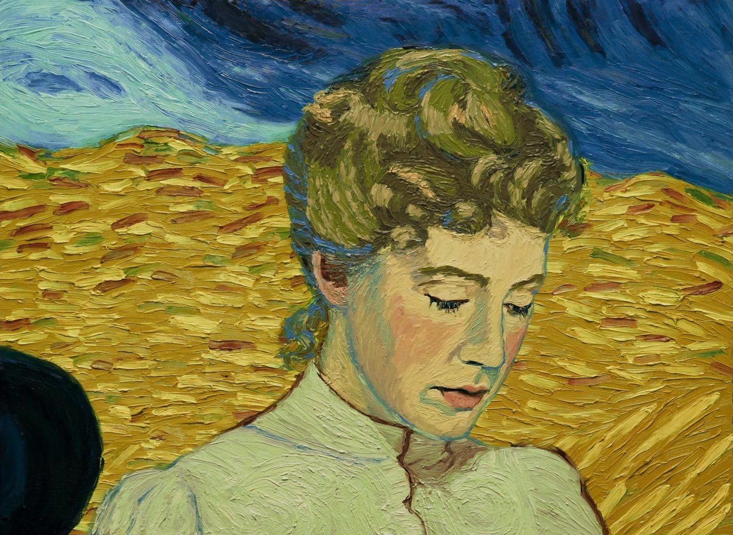 Loving Vincent (2017), wide, 1.37:1 — film still