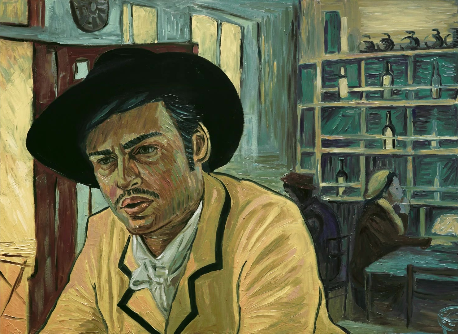 Loving Vincent (2017), close, 1.37:1 — film still