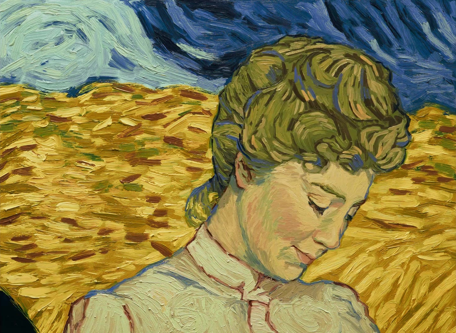 Loving Vincent (2017), wide, 1.37:1 — film still