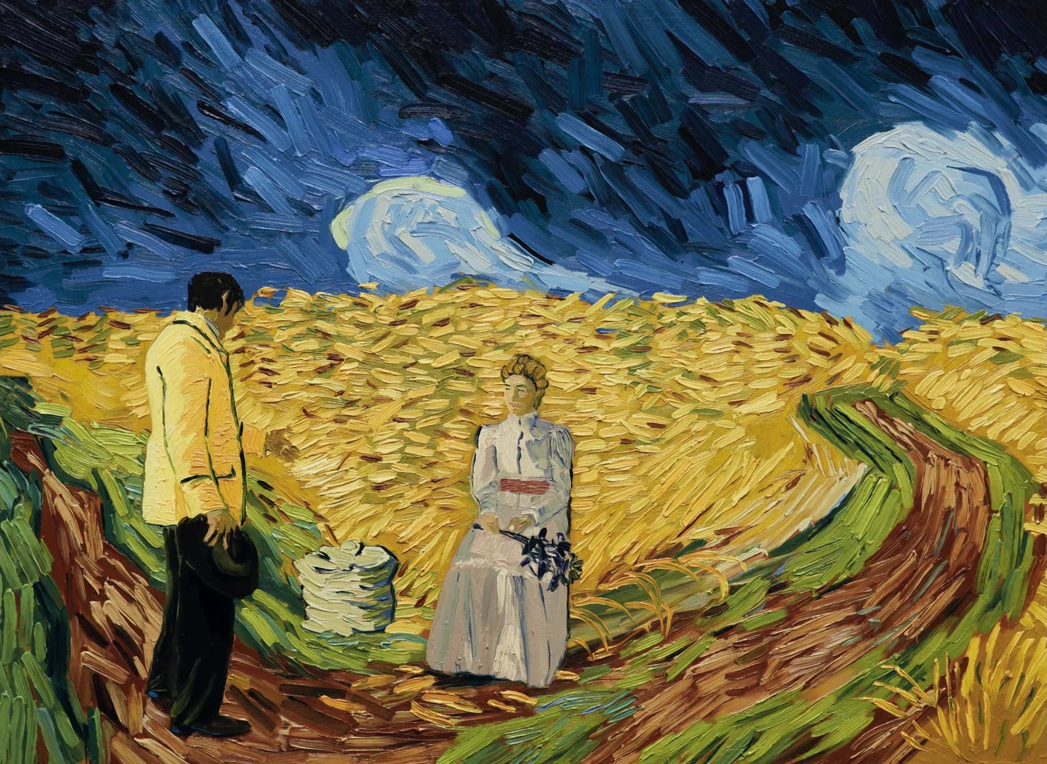 Loving Vincent (2017), wide, 1.37:1 — film still