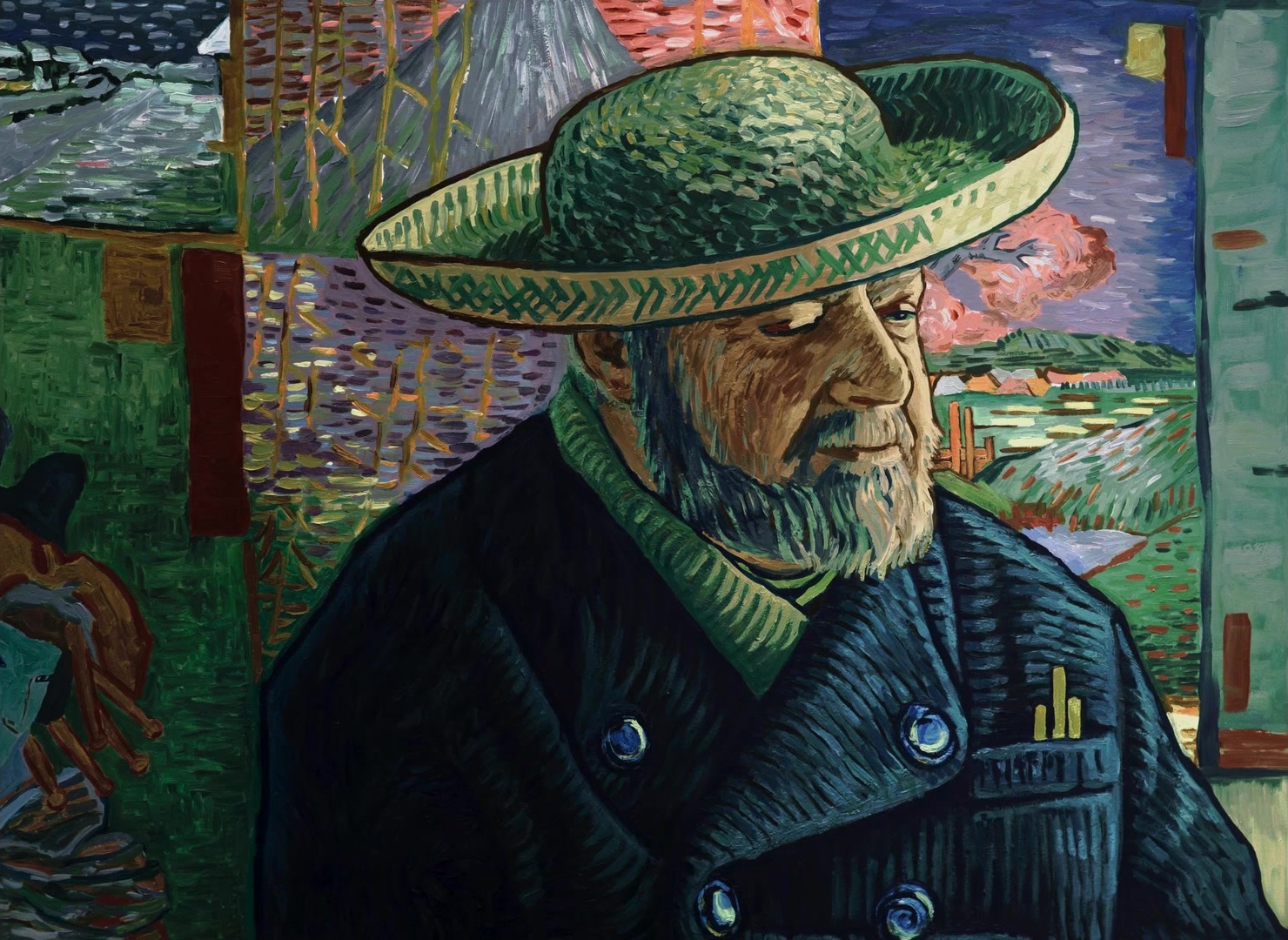 Loving Vincent (2017), wide, 1.37:1 — film still