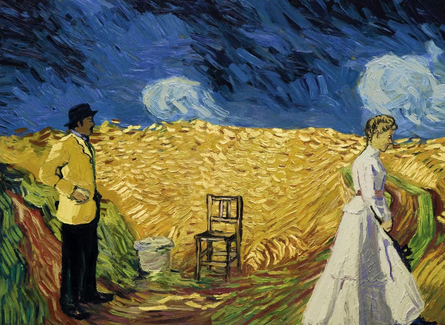 Loving Vincent (2017), wide, 1.37:1 — film still
