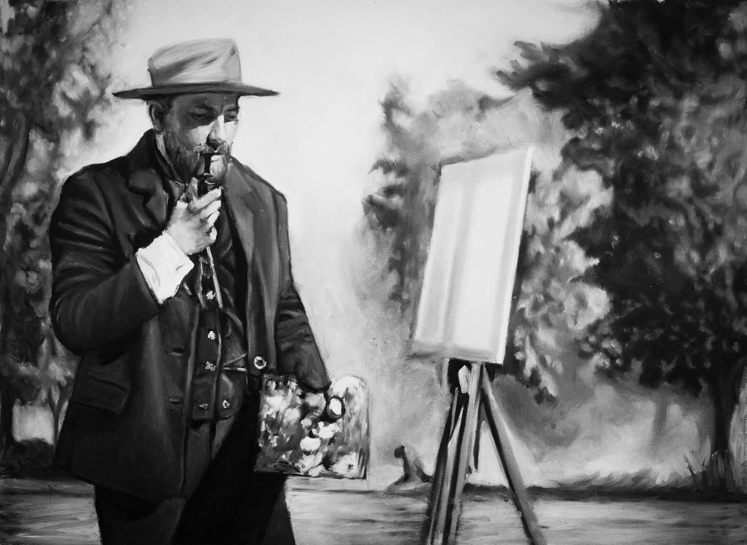Loving Vincent (2017), wide, 1.37:1 — film still
