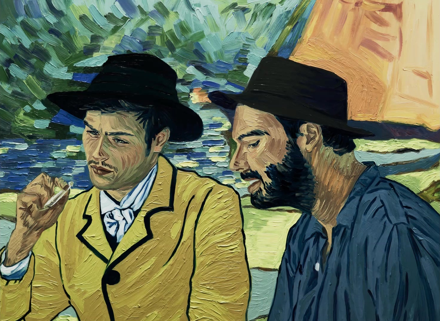Loving Vincent (2017), wide, 1.37:1 — film still