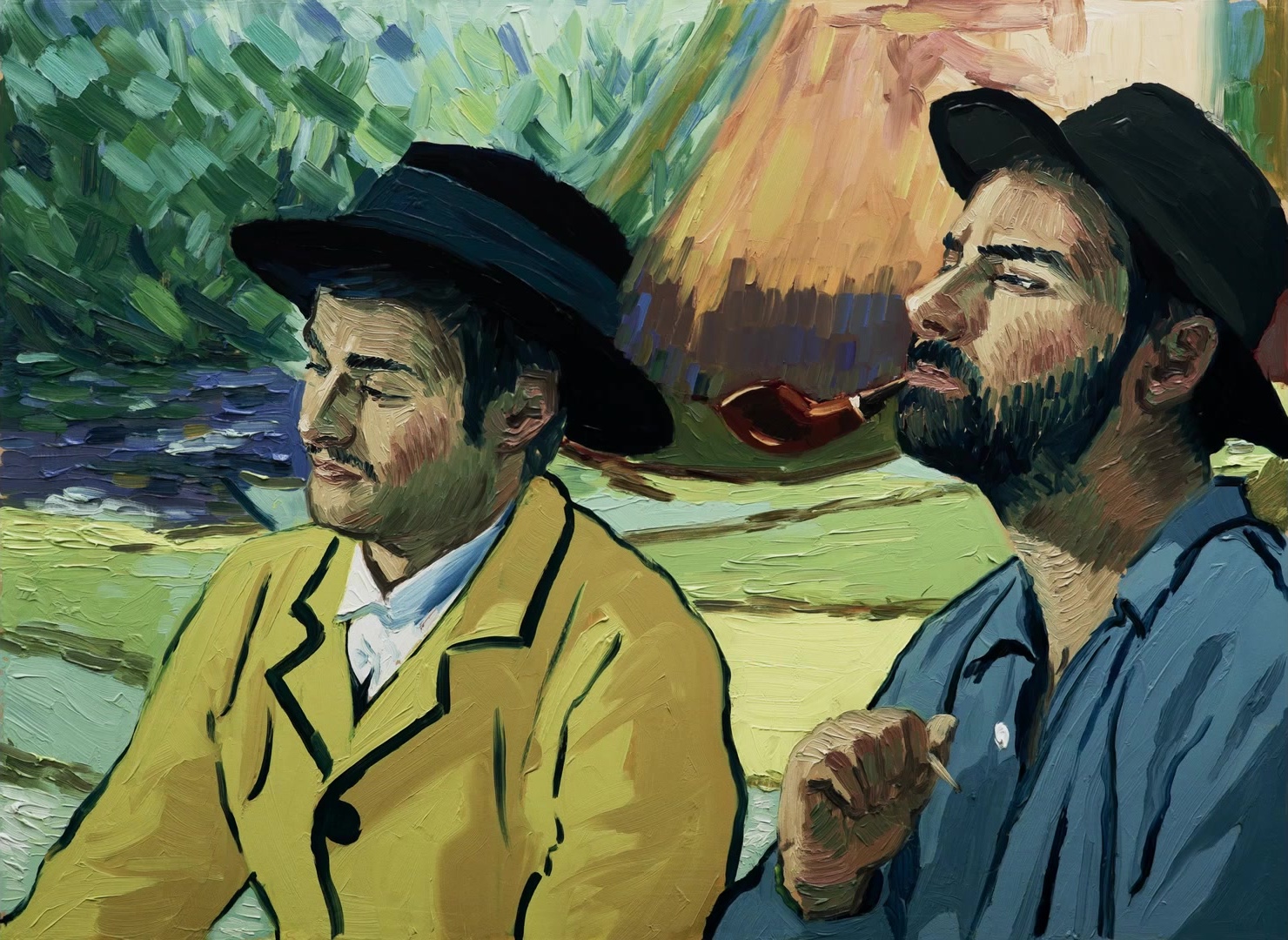 Loving Vincent (2017), wide, 1.37:1 — film still