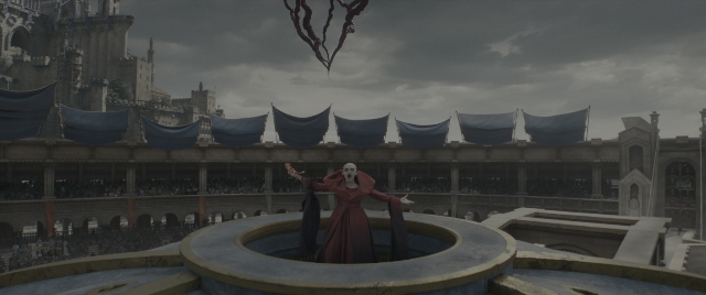 Wide shot frame from Dungeons & Dragons: Honor Among Thieves — people, action, standing