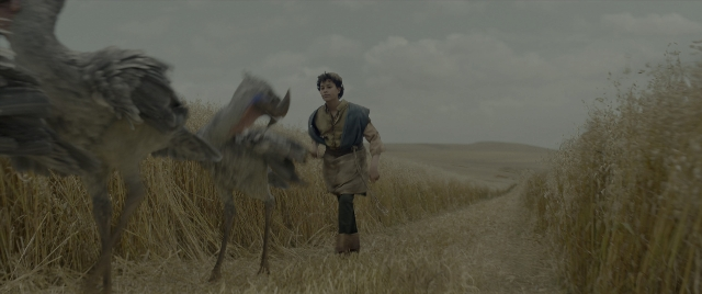 Wide shot frame from Dungeons & Dragons: Honor Among Thieves — walking, animal, hand