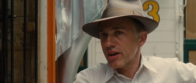 Frame from Water for Elephants — hat, shirt, face