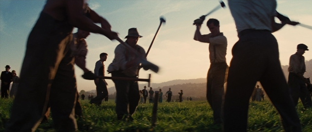 Wide shot frame from Water for Elephants — person, human face