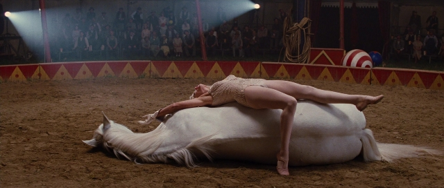 Wide shot frame from Water for Elephants — animal, horse, person