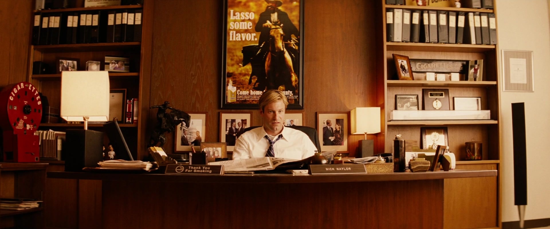 Thank You for Smoking (2005), wide, 2.40:1 — film still
