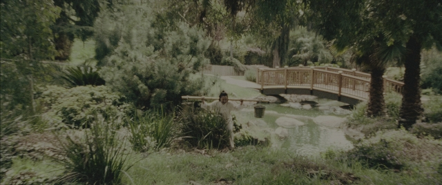 Wide shot frame from Everything Everywhere All at Once — walking, person, human face