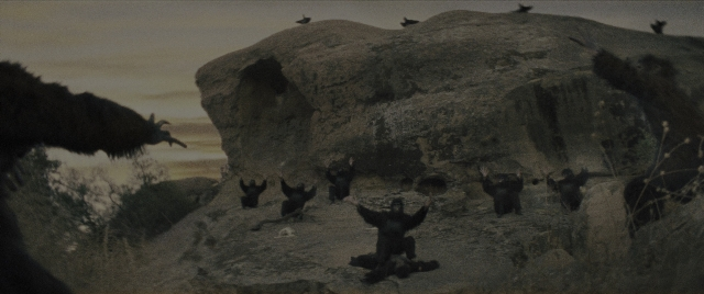 Wide shot frame from Everything Everywhere All at Once — standing, animal