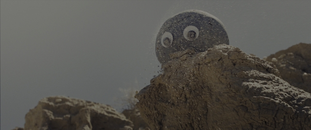 Wide shot frame from Everything Everywhere All at Once — skull