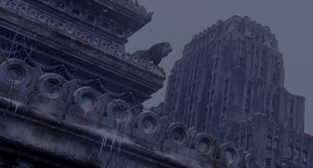 Wide shot frame from Twelve Monkeys — action, show, subject