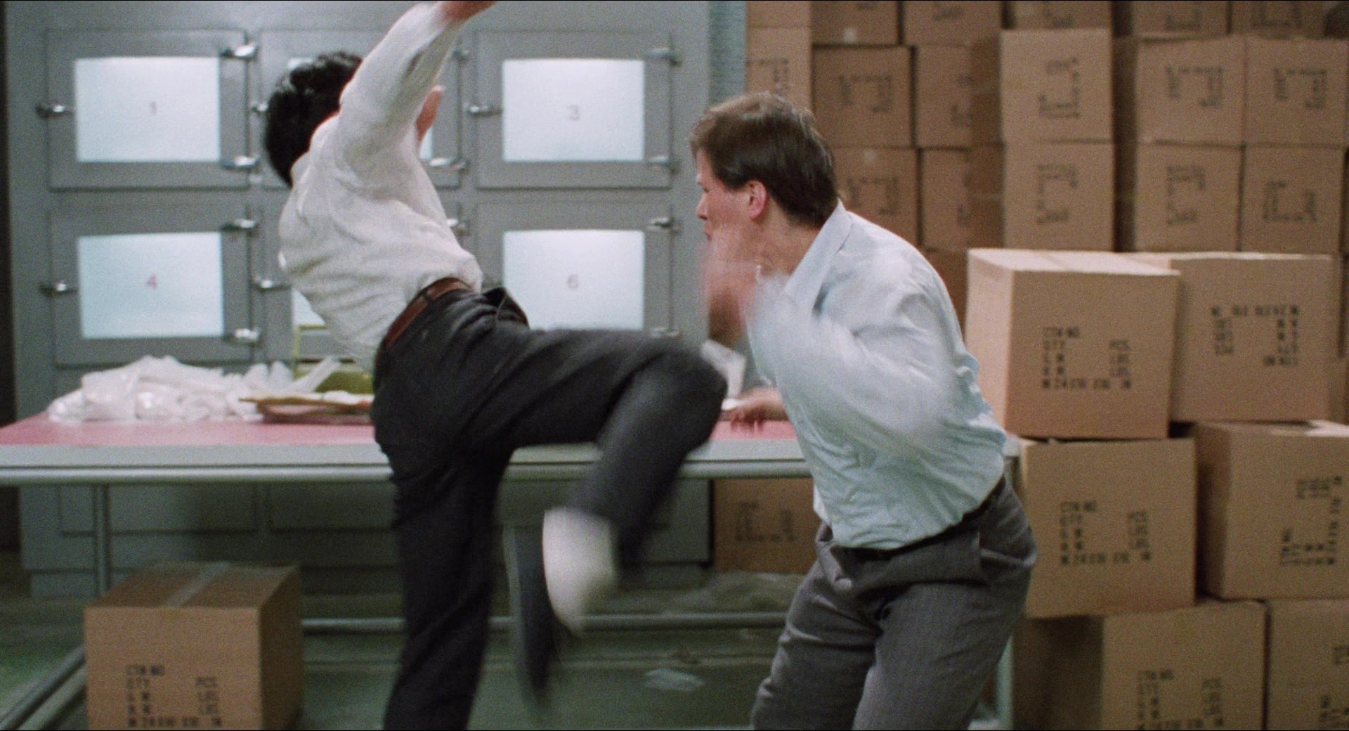 Fei lung mang jeung (1988), wide, 1.85:1 — film still
