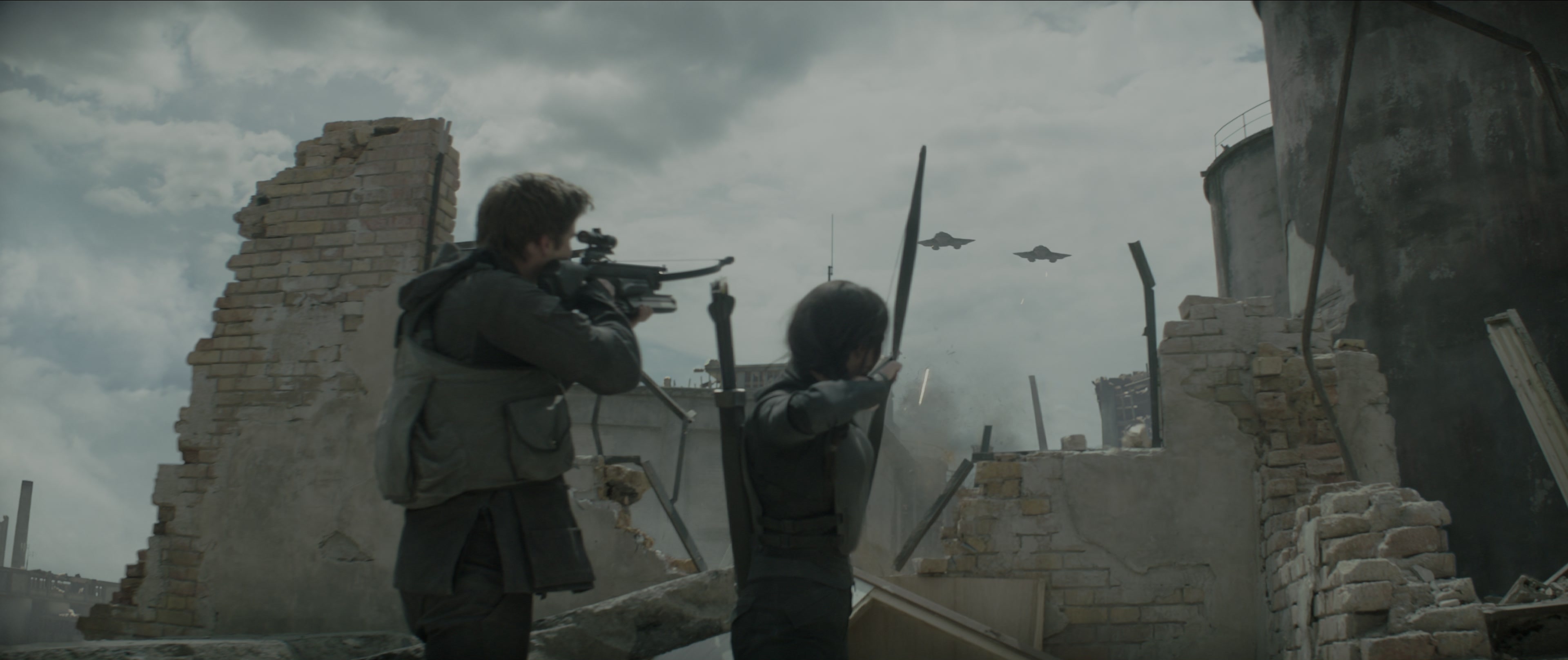 The Hunger Games: Mockingjay - Part 1 (2014), wide, 2.38:1 — film still
