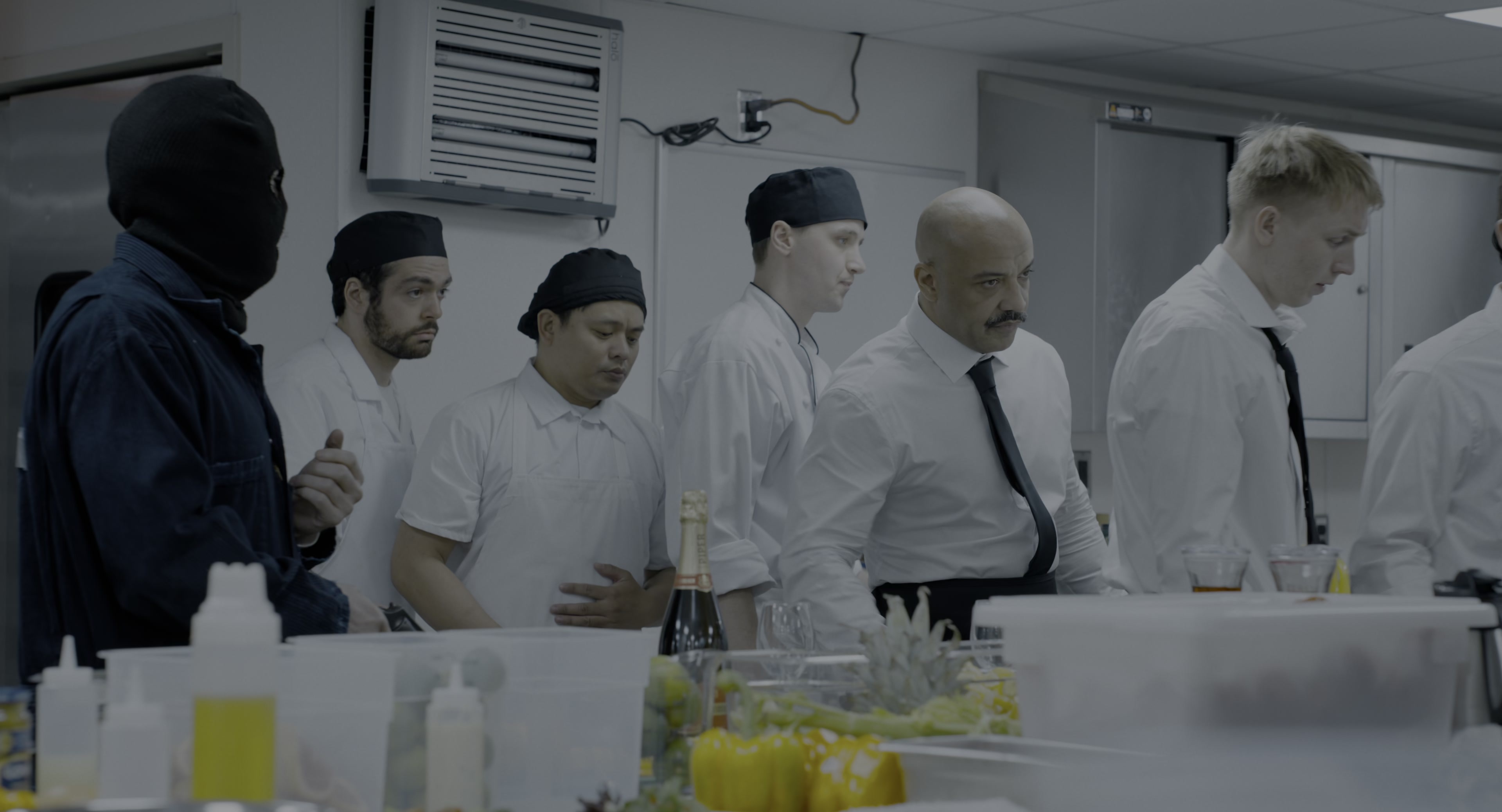 The Instigators (2024), wide, 1.85:1 — film still