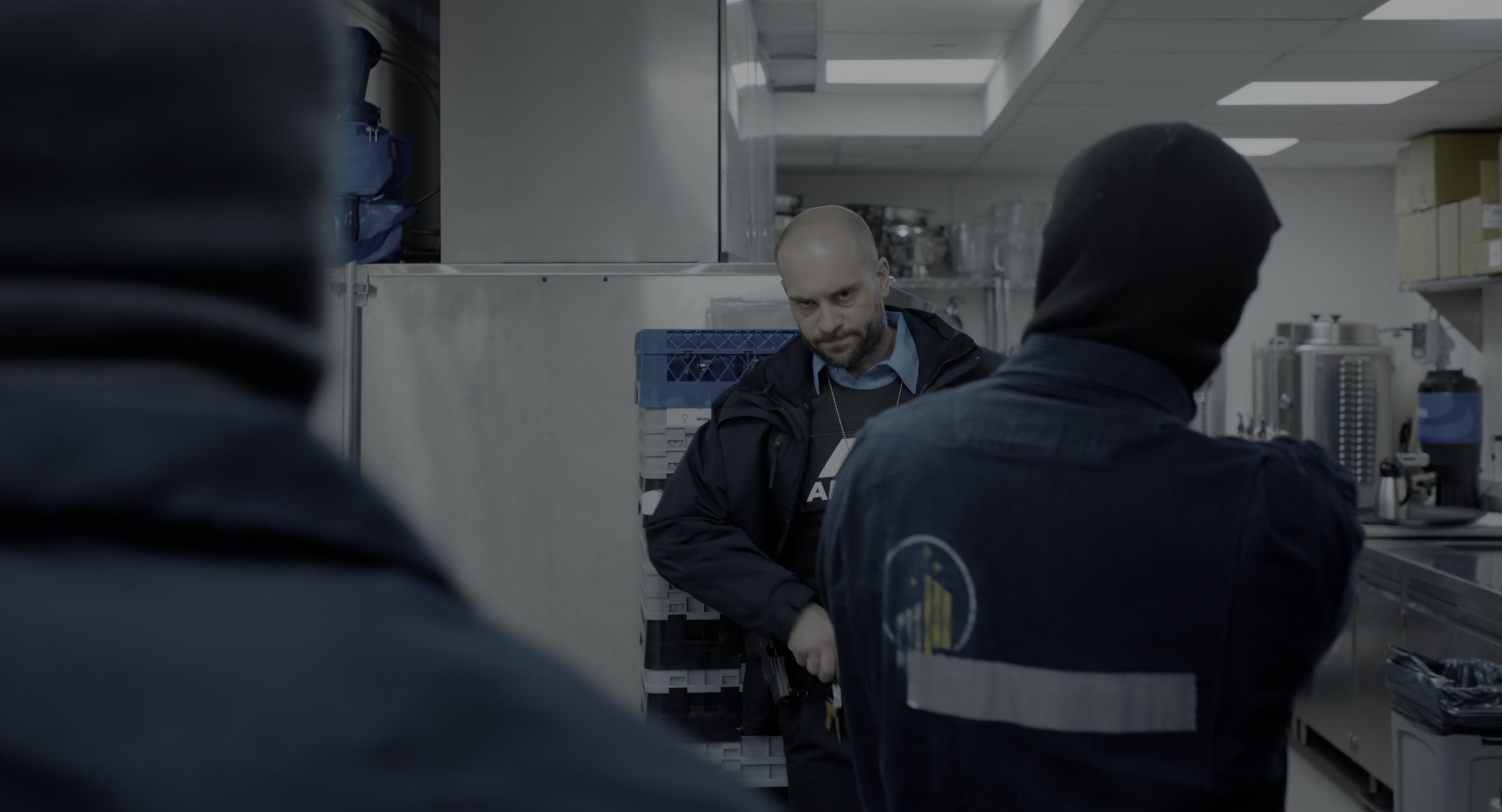 The Instigators (2024), wide, 1.85:1 — film still