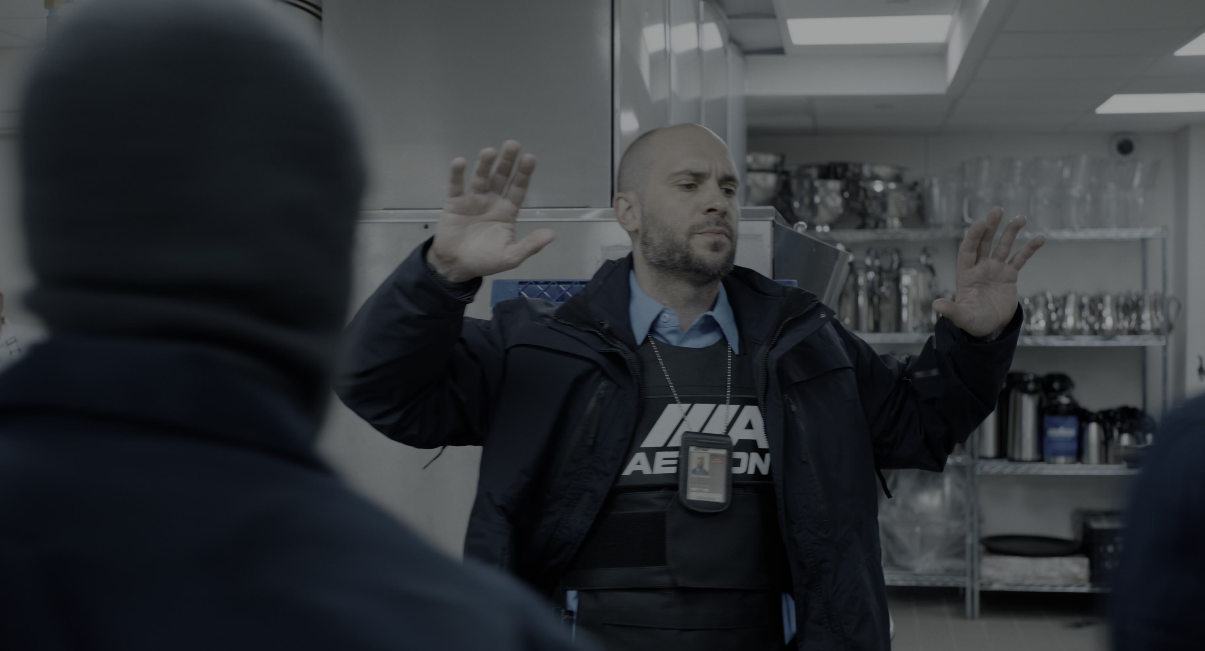 The Instigators (2024), wide, 1.85:1 — film still