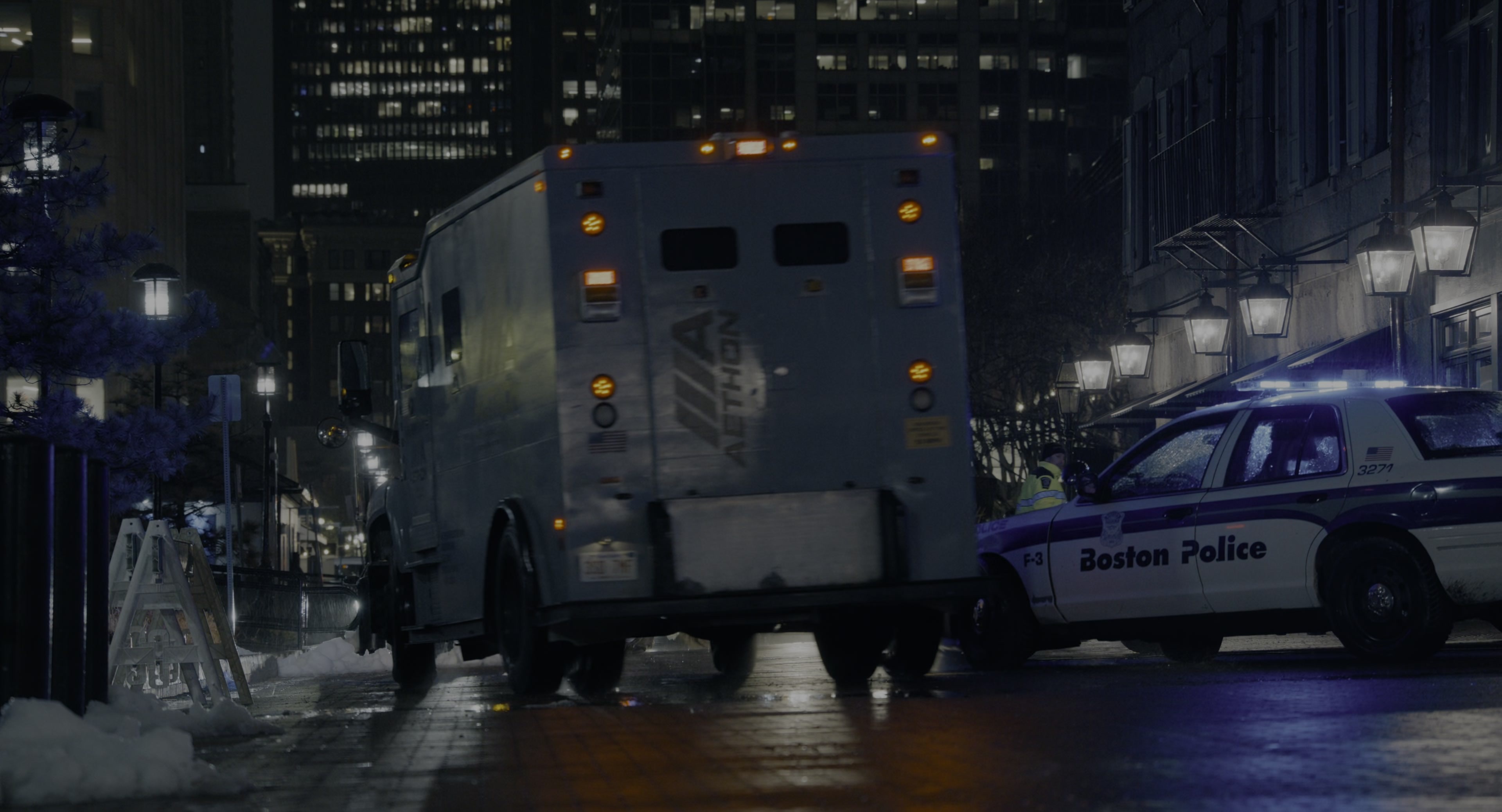 The Instigators (2024), wide, 1.85:1 — film still