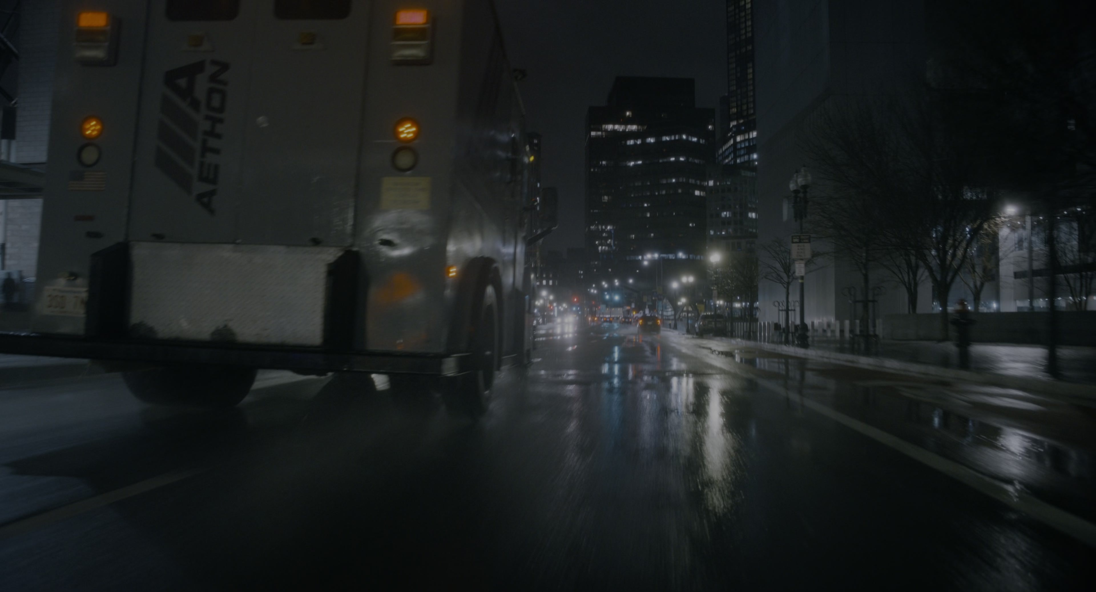 The Instigators (2024), wide, 1.85:1 — film still