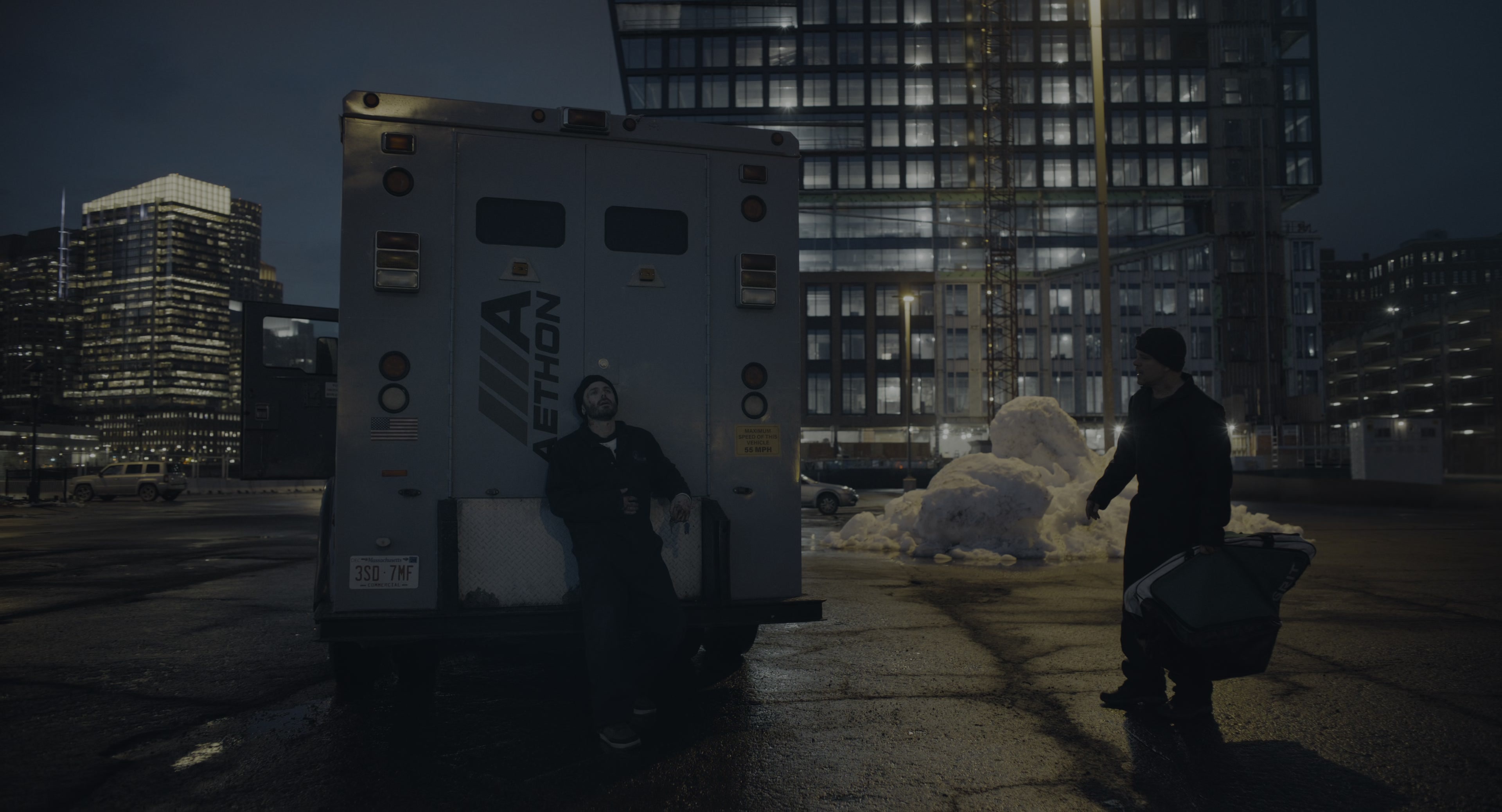 The Instigators (2024), wide, 1.85:1 — film still
