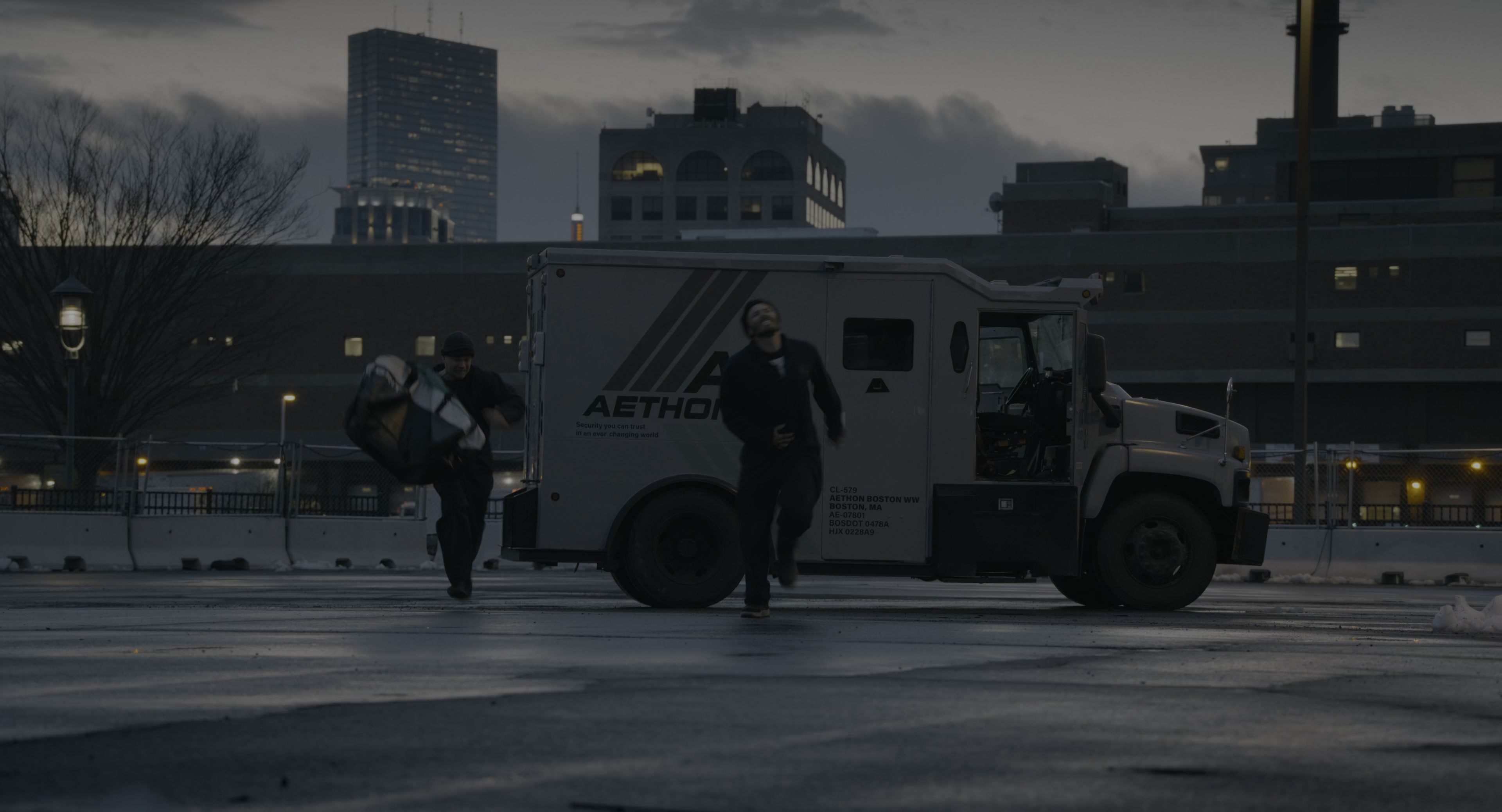 The Instigators (2024), wide, 1.85:1 — film still