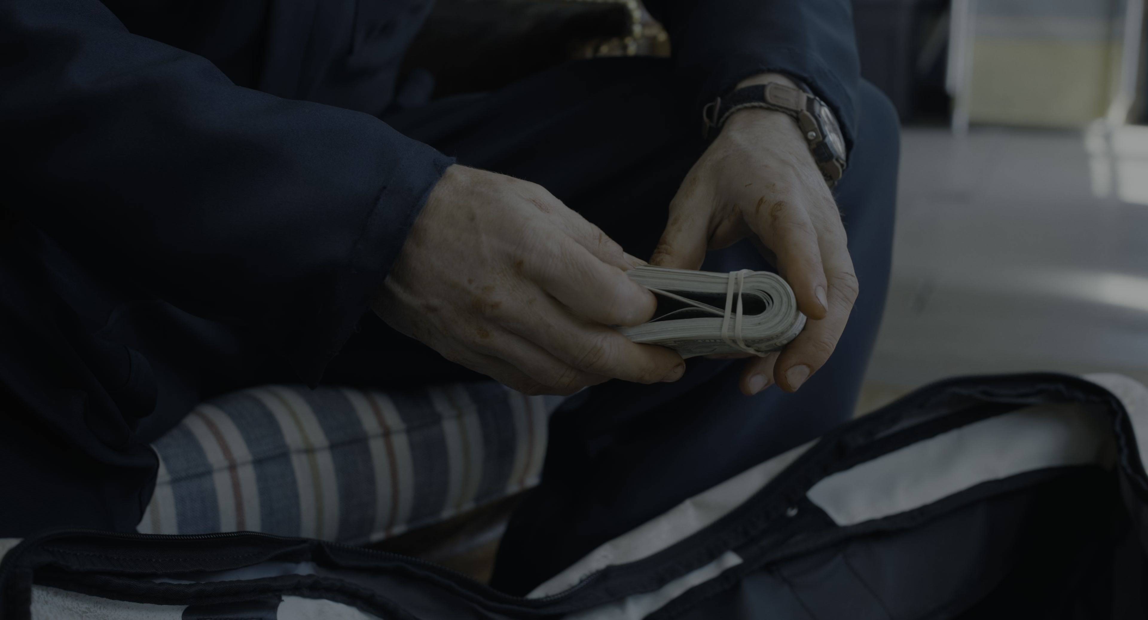 The Instigators (2024), wide, 1.85:1 — film still