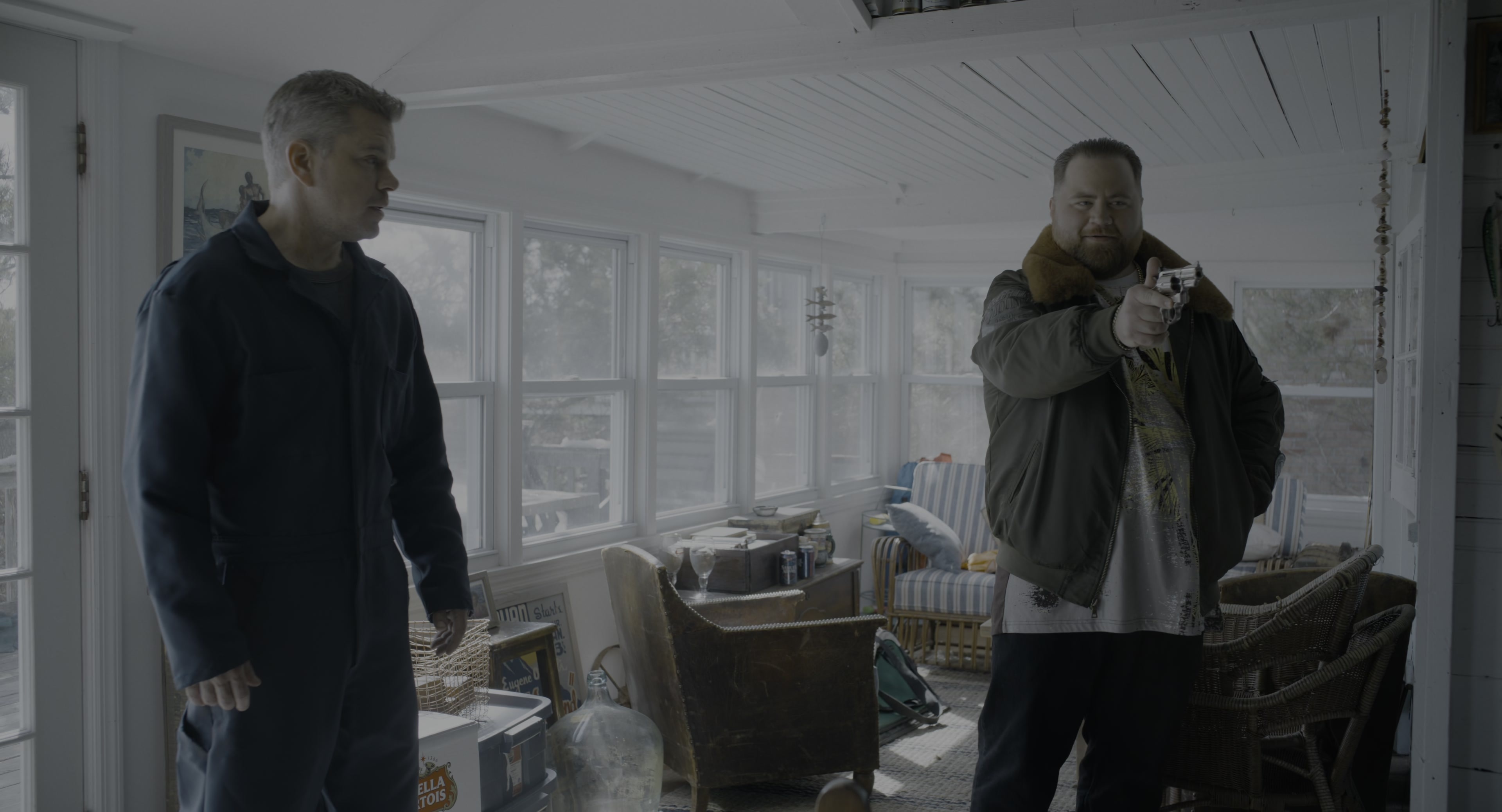 The Instigators (2024), wide, 1.85:1 — film still