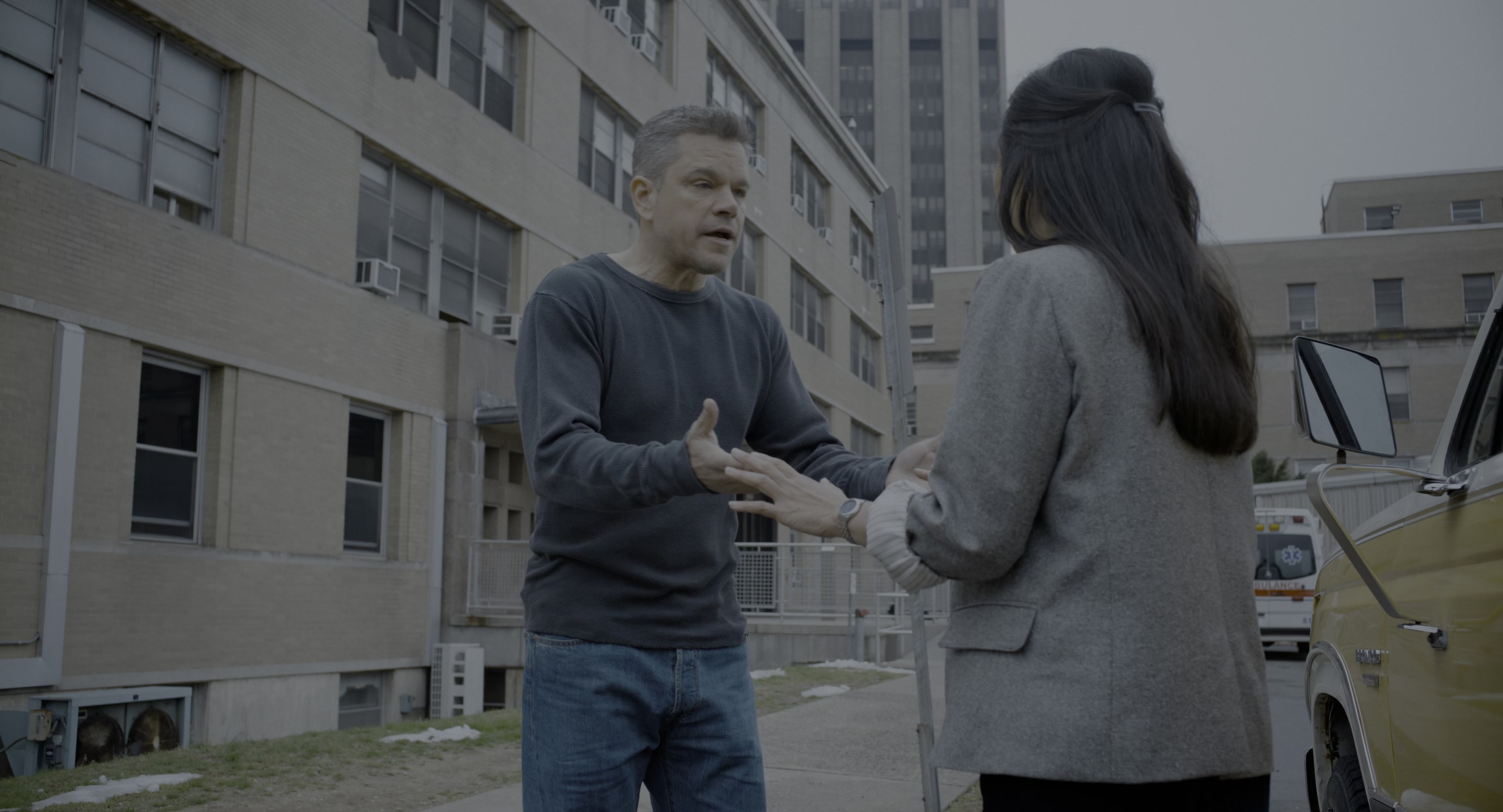 The Instigators (2024), wide, 1.85:1 — film still