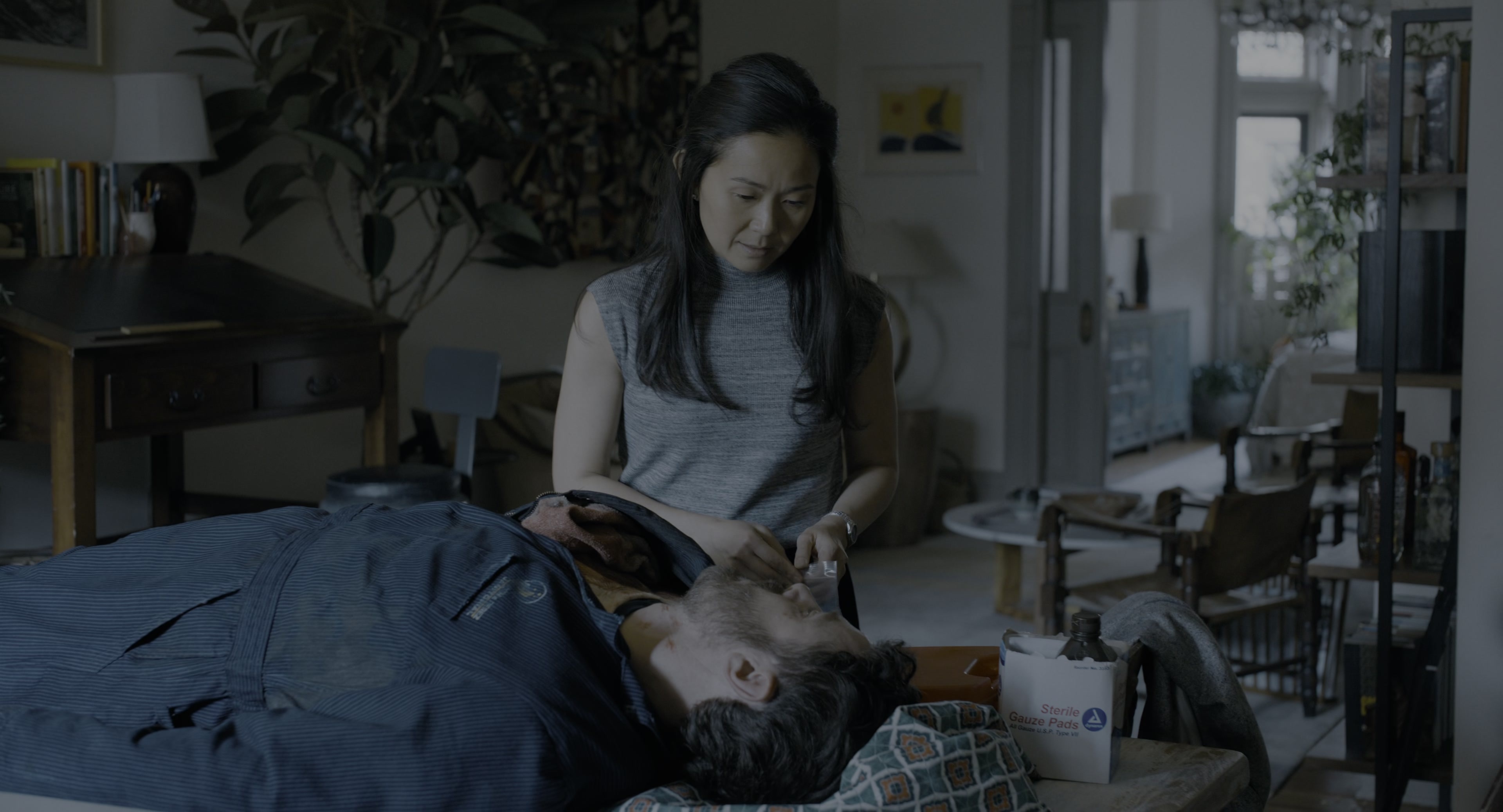 The Instigators (2024), wide, 1.85:1 — film still