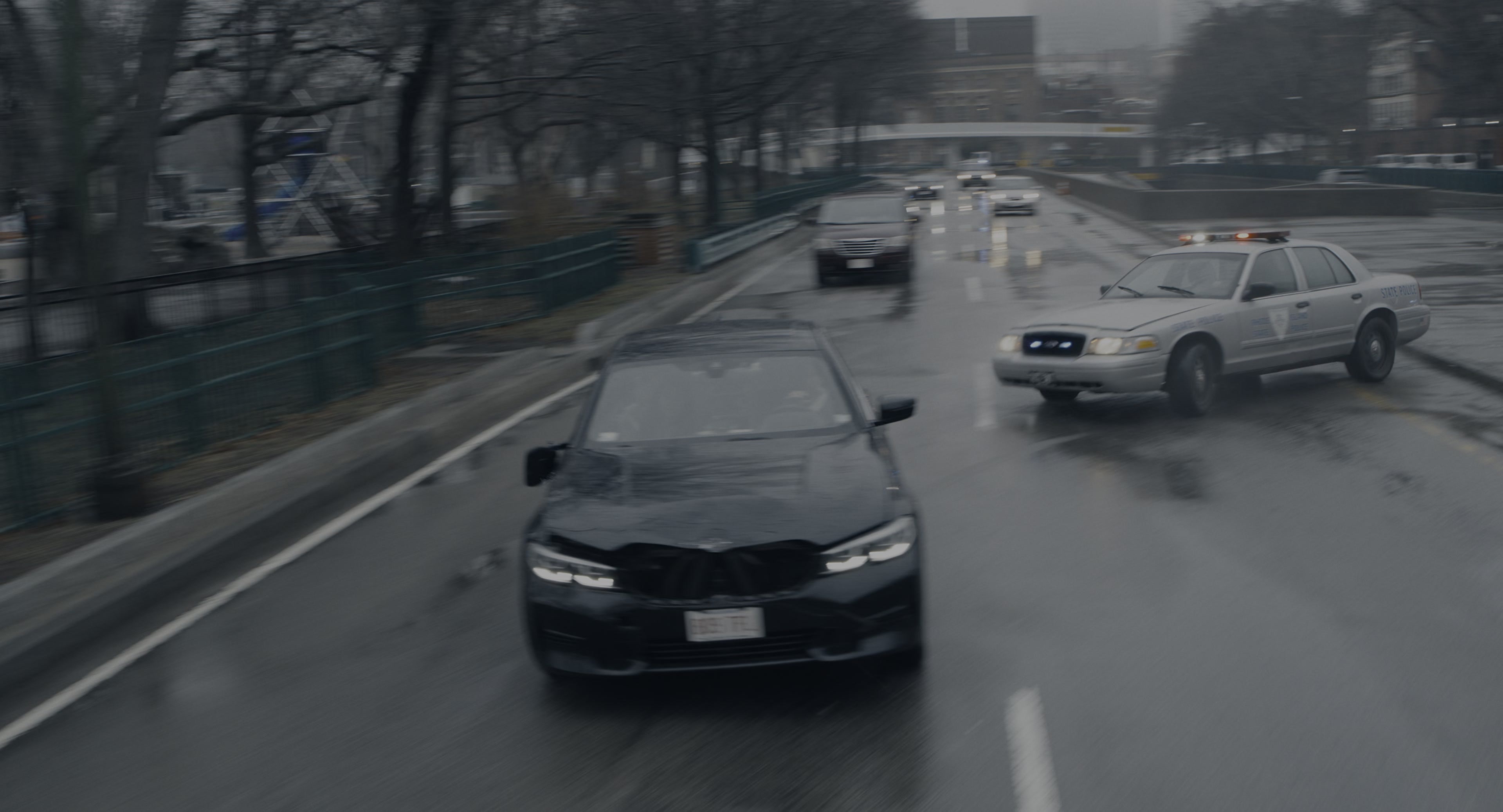 The Instigators (2024), wide, 1.85:1 — film still