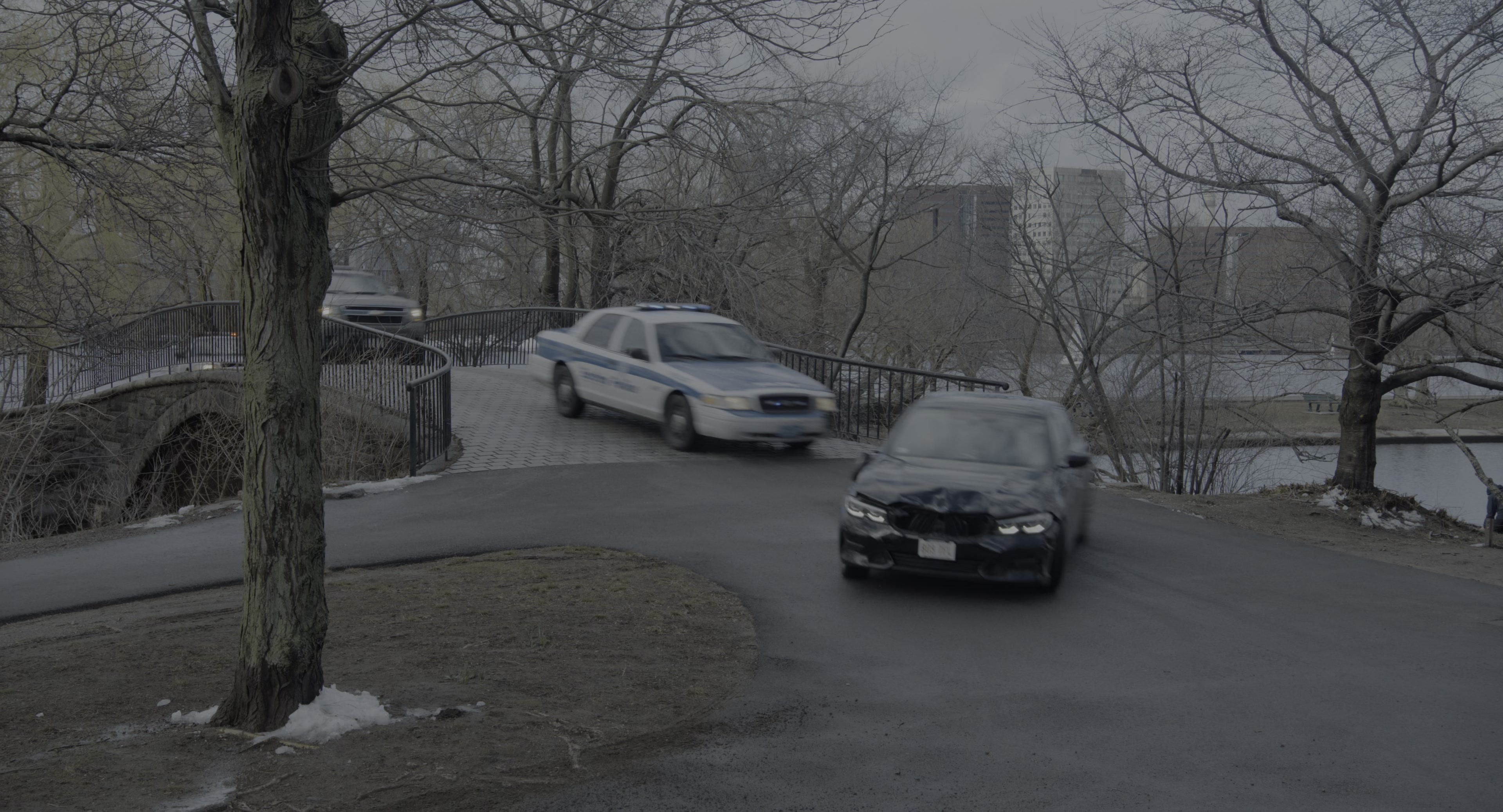 The Instigators (2024), wide, 1.85:1 — film still