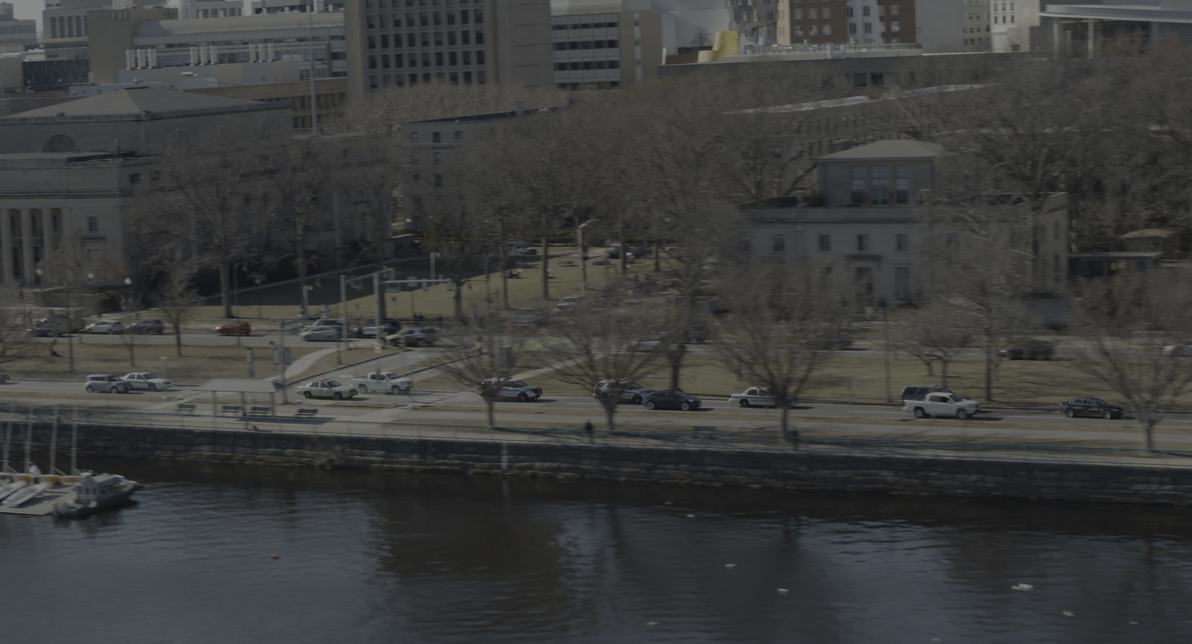 The Instigators (2024), wide, 1.85:1 — film still