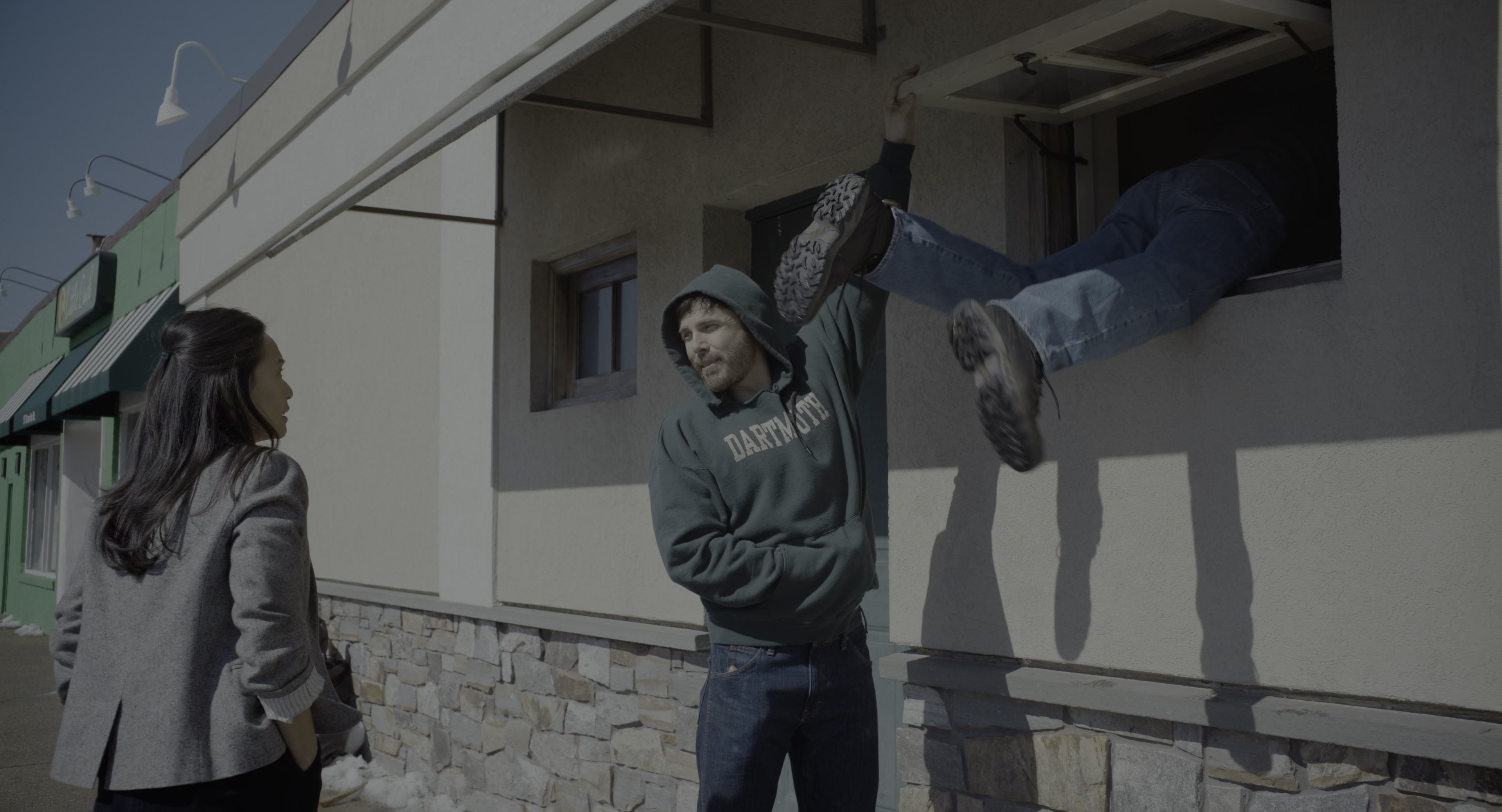 The Instigators (2024), wide, 1.85:1 — film still