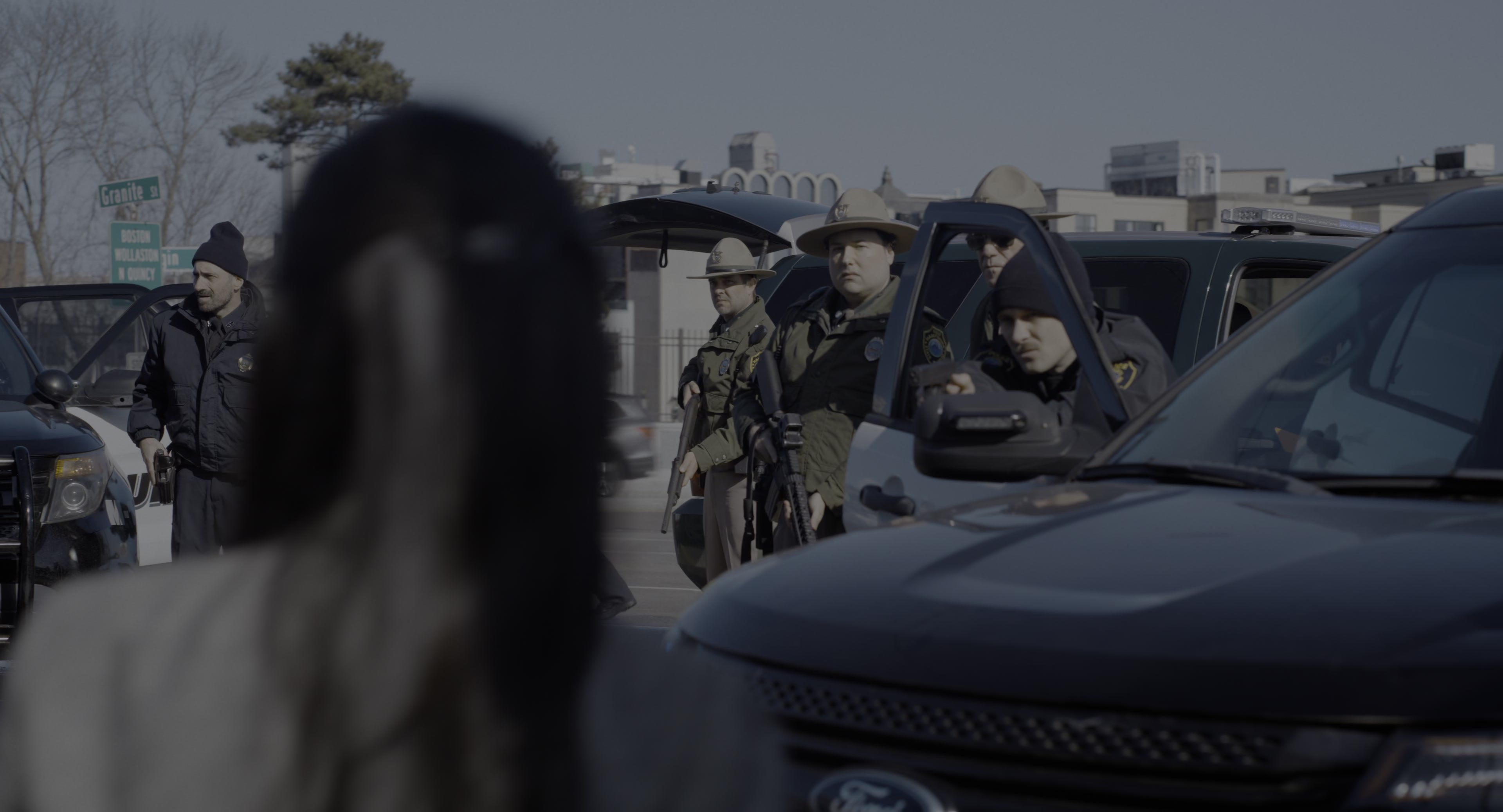 The Instigators (2024), wide, 1.85:1 — film still