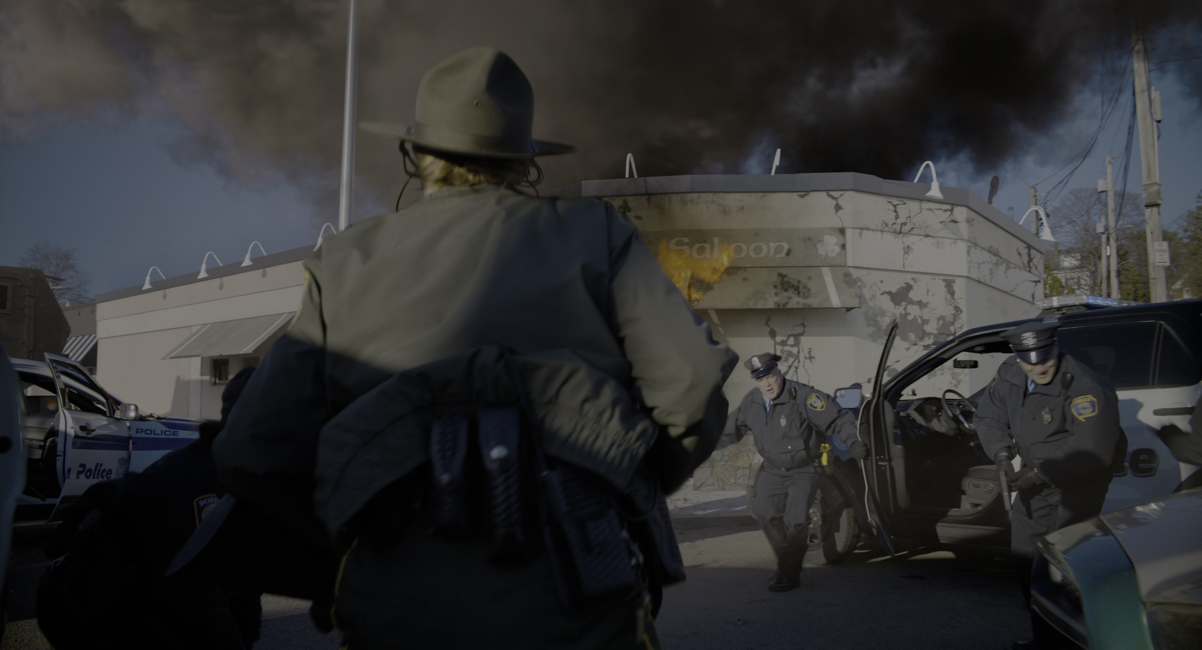 The Instigators (2024), wide, 1.85:1 — film still