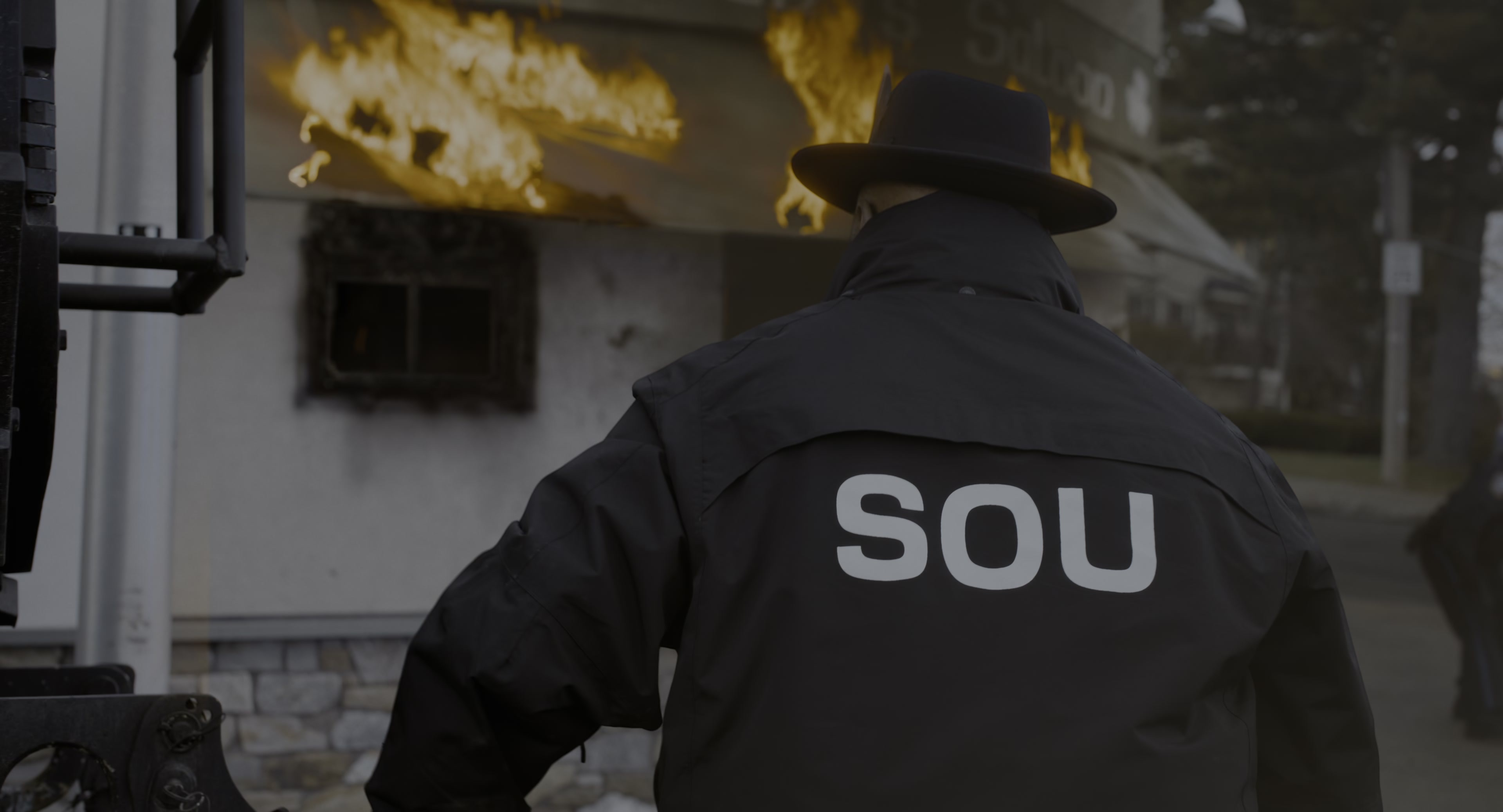 The Instigators (2024), wide, 1.85:1 — film still