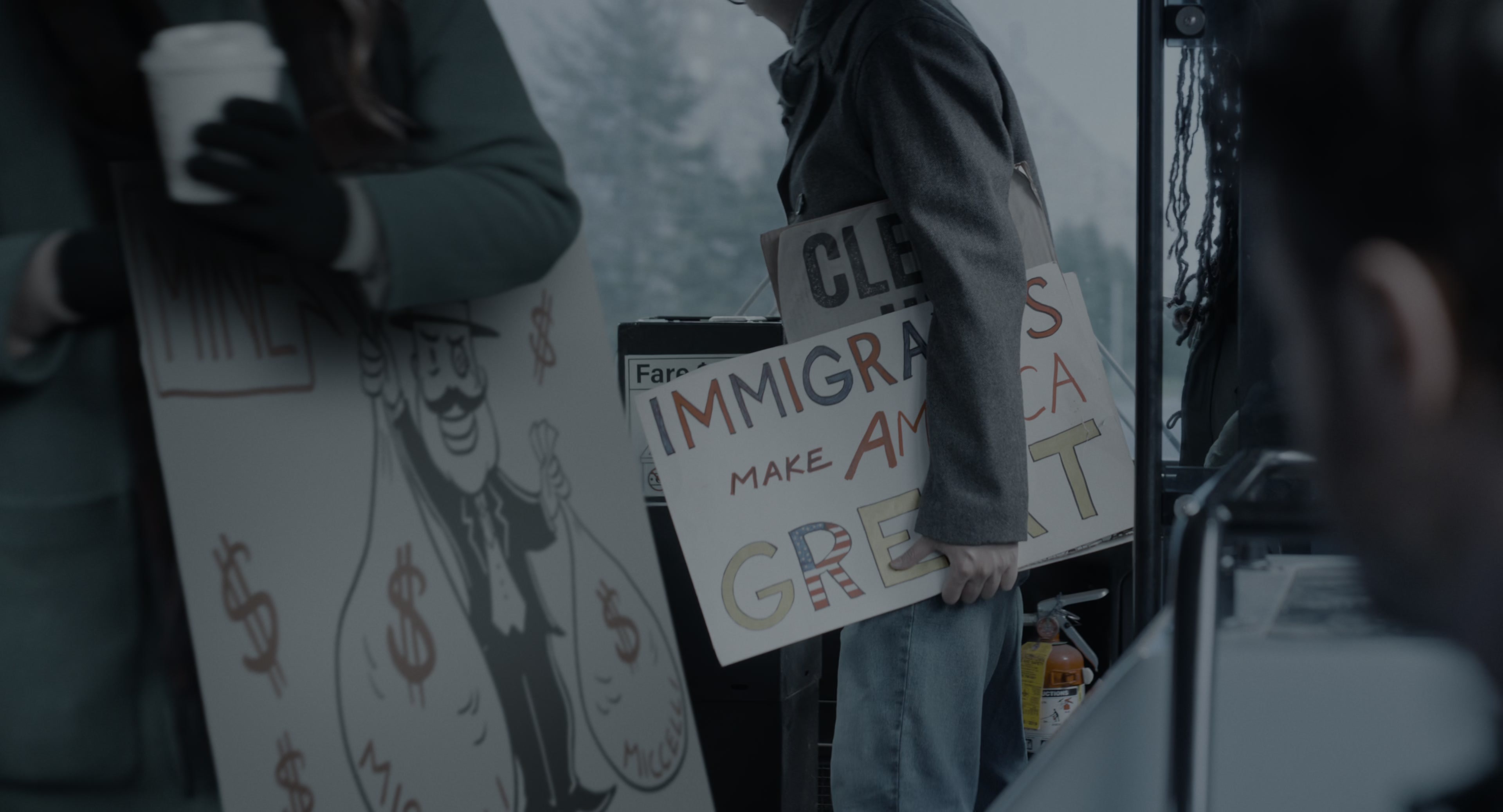 The Instigators (2024), wide, 1.85:1 — film still