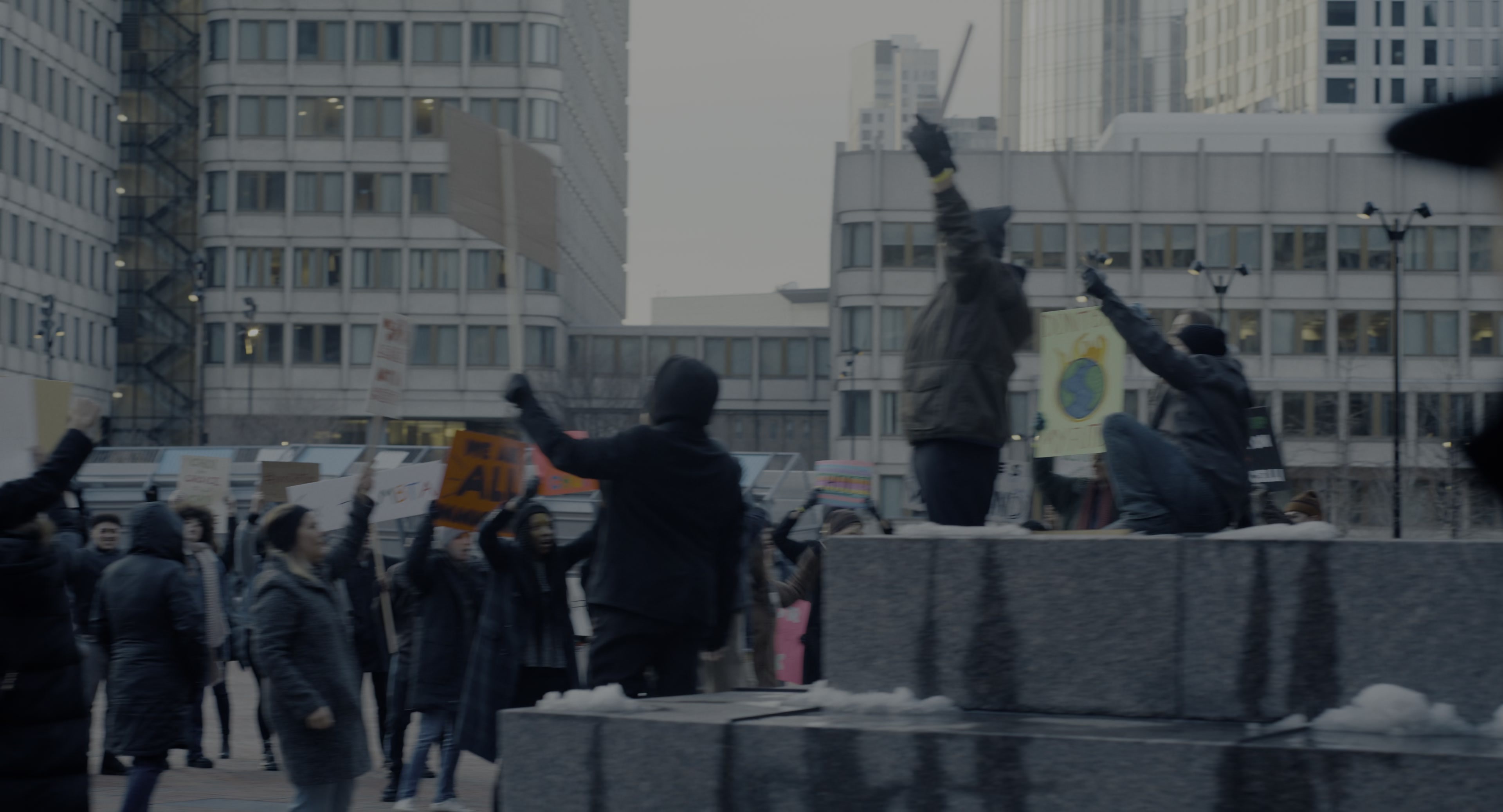 The Instigators (2024), wide, 1.85:1 — film still