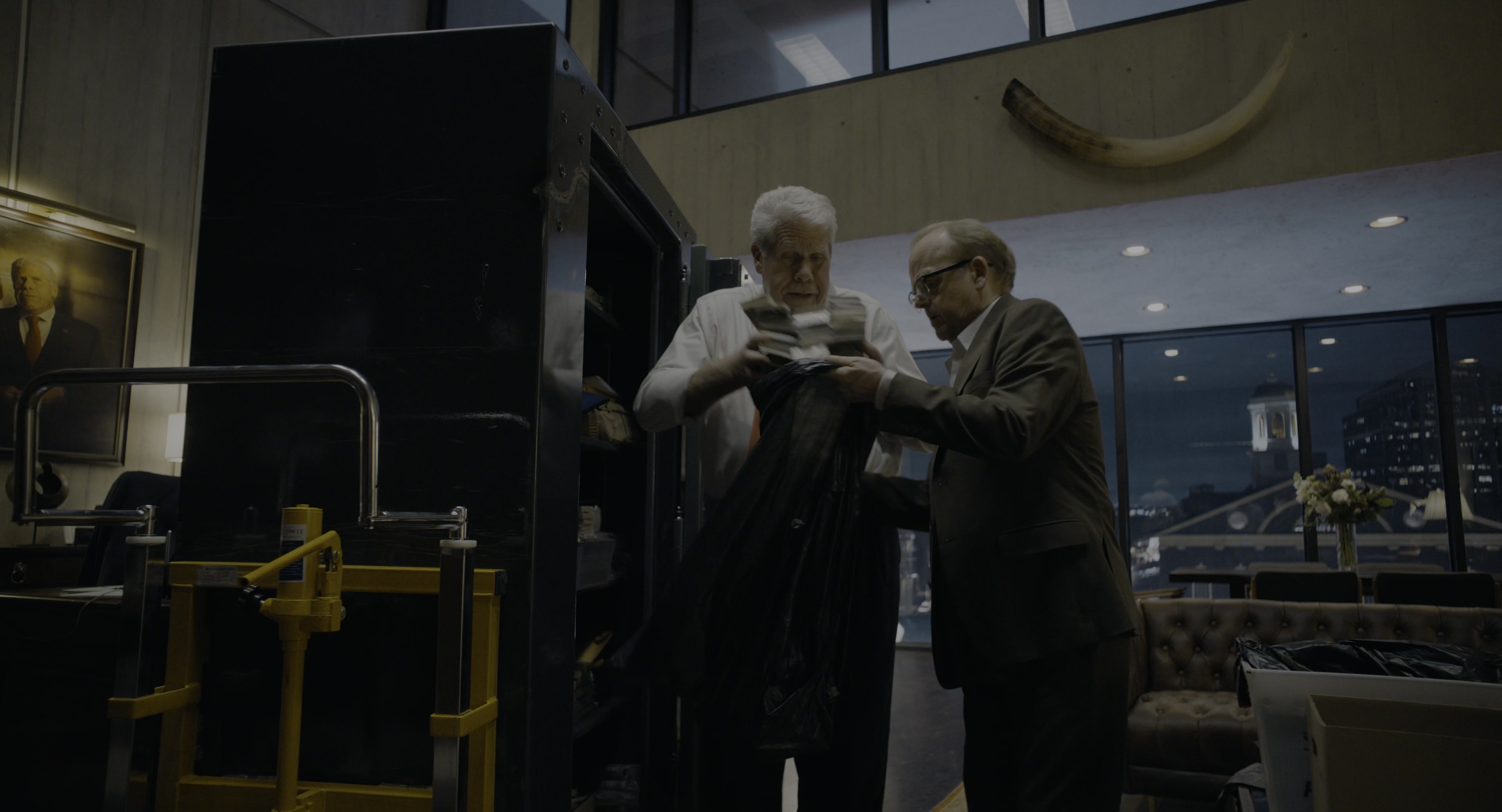 The Instigators (2024), wide, 1.85:1 — film still