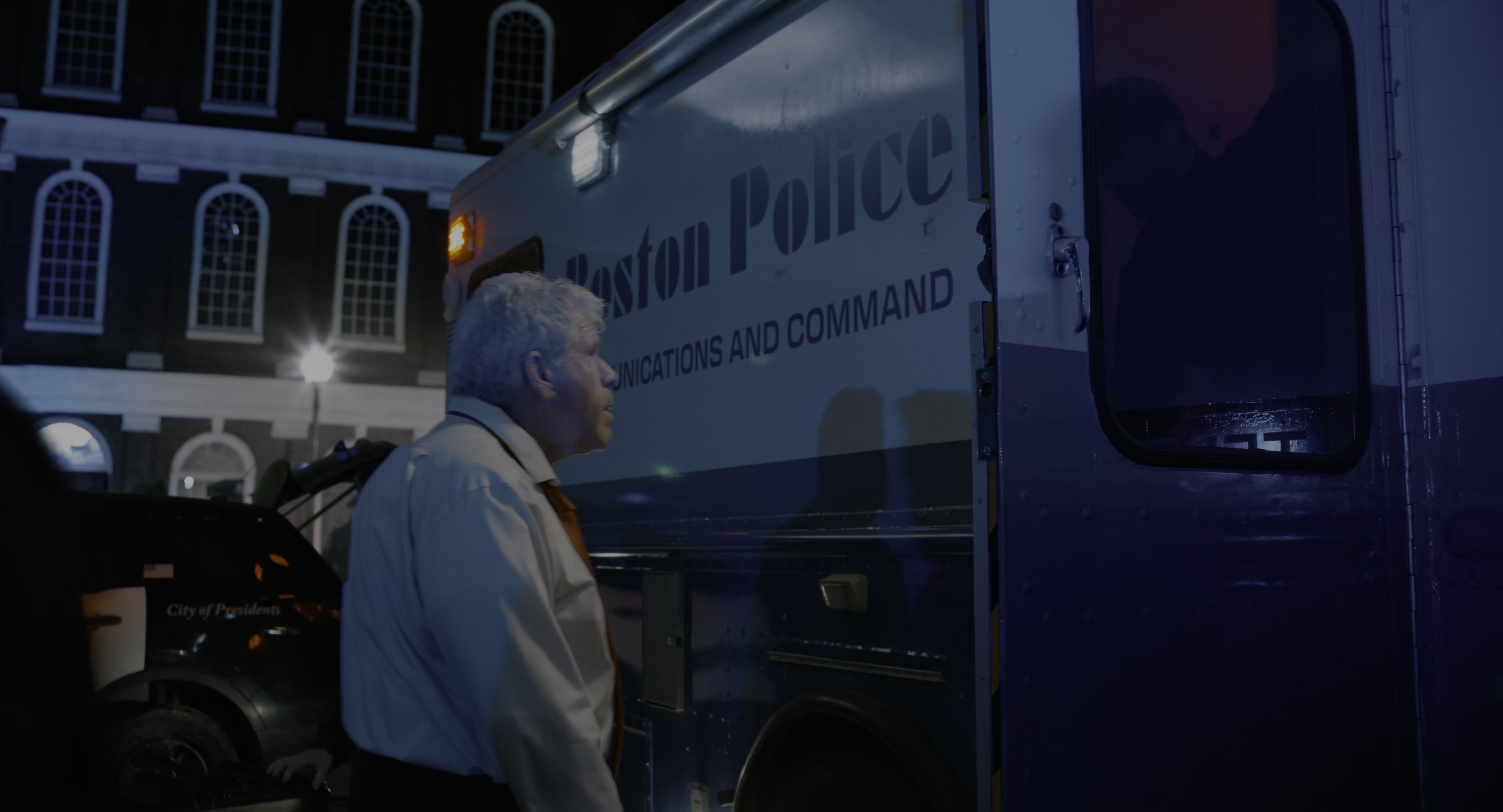 The Instigators (2024), wide, 1.85:1 — film still