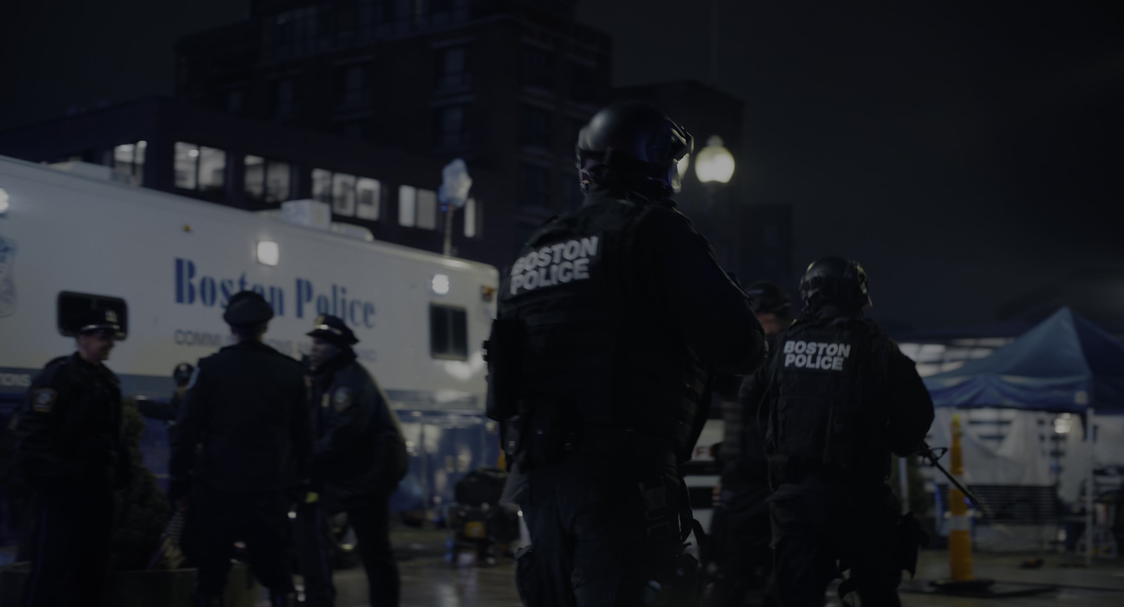 The Instigators (2024), wide, 1.85:1 — film still