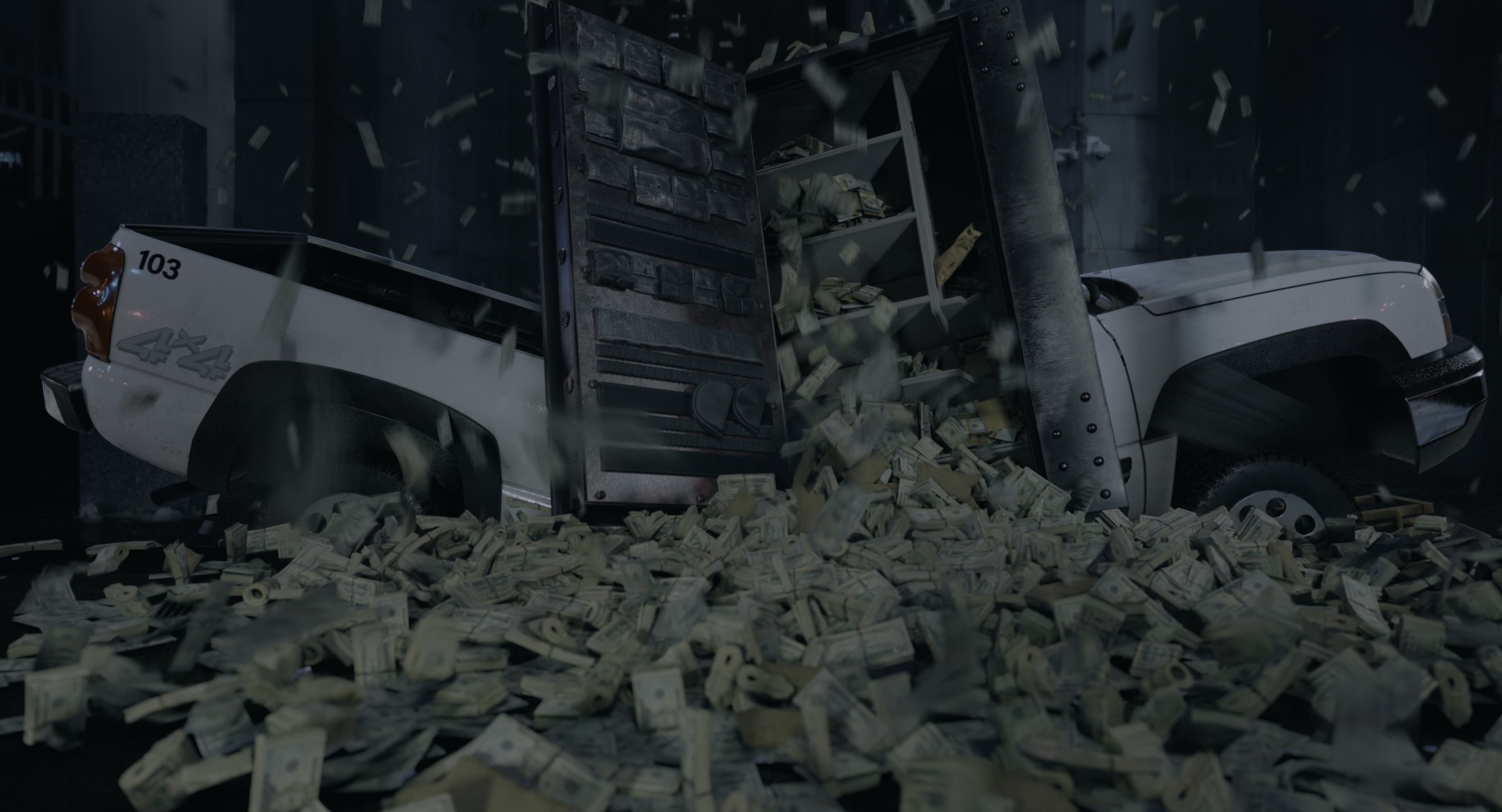 The Instigators (2024), wide, 1.85:1 — film still