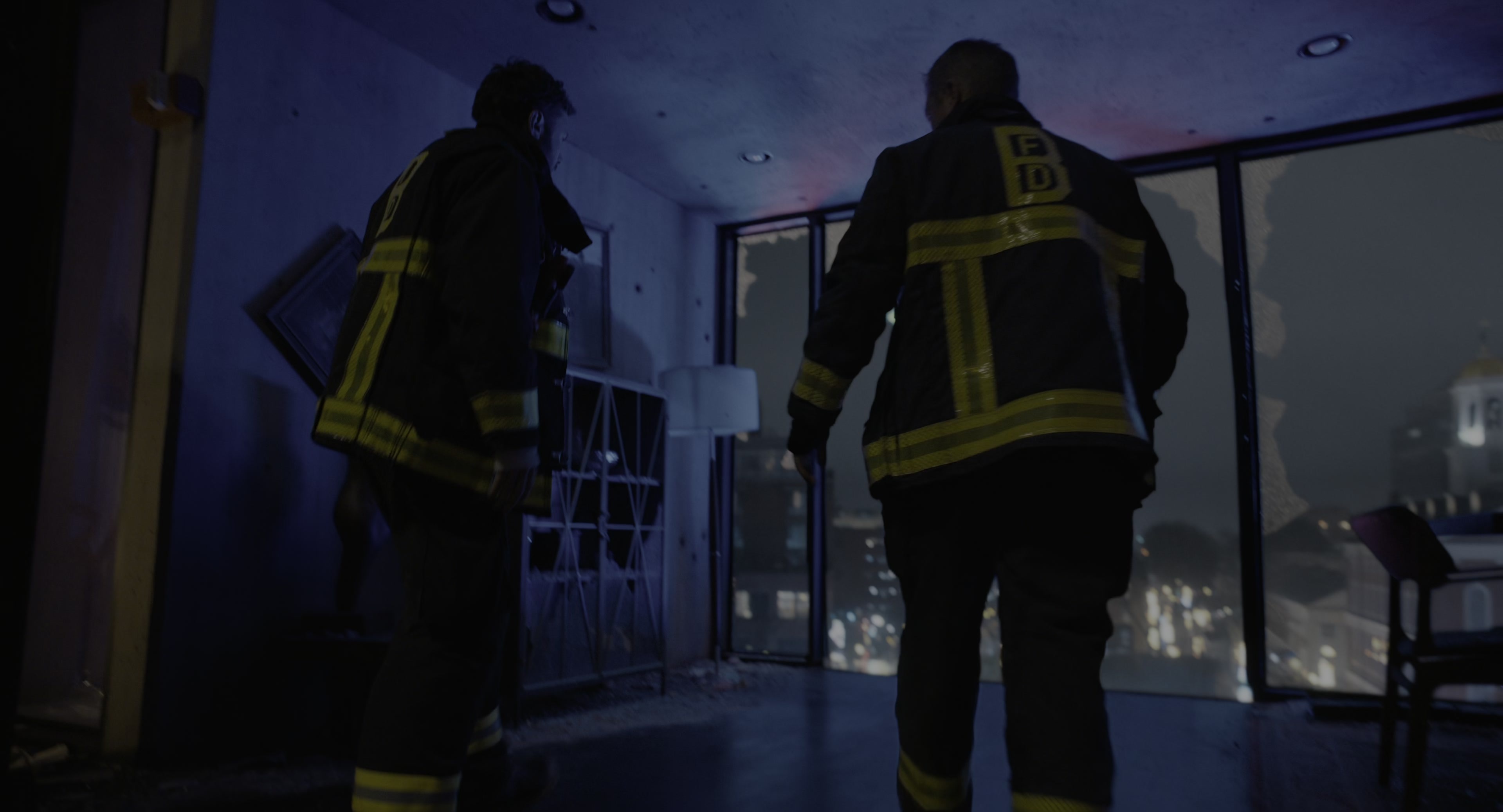 The Instigators (2024), wide, 1.85:1 — film still