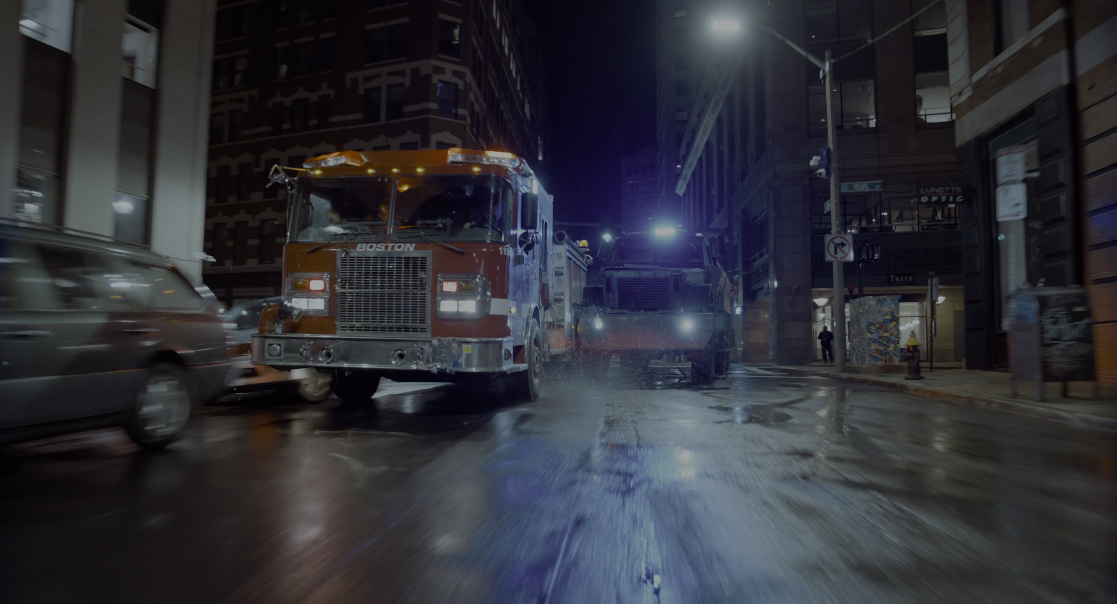 The Instigators (2024), wide, 1.85:1 — film still
