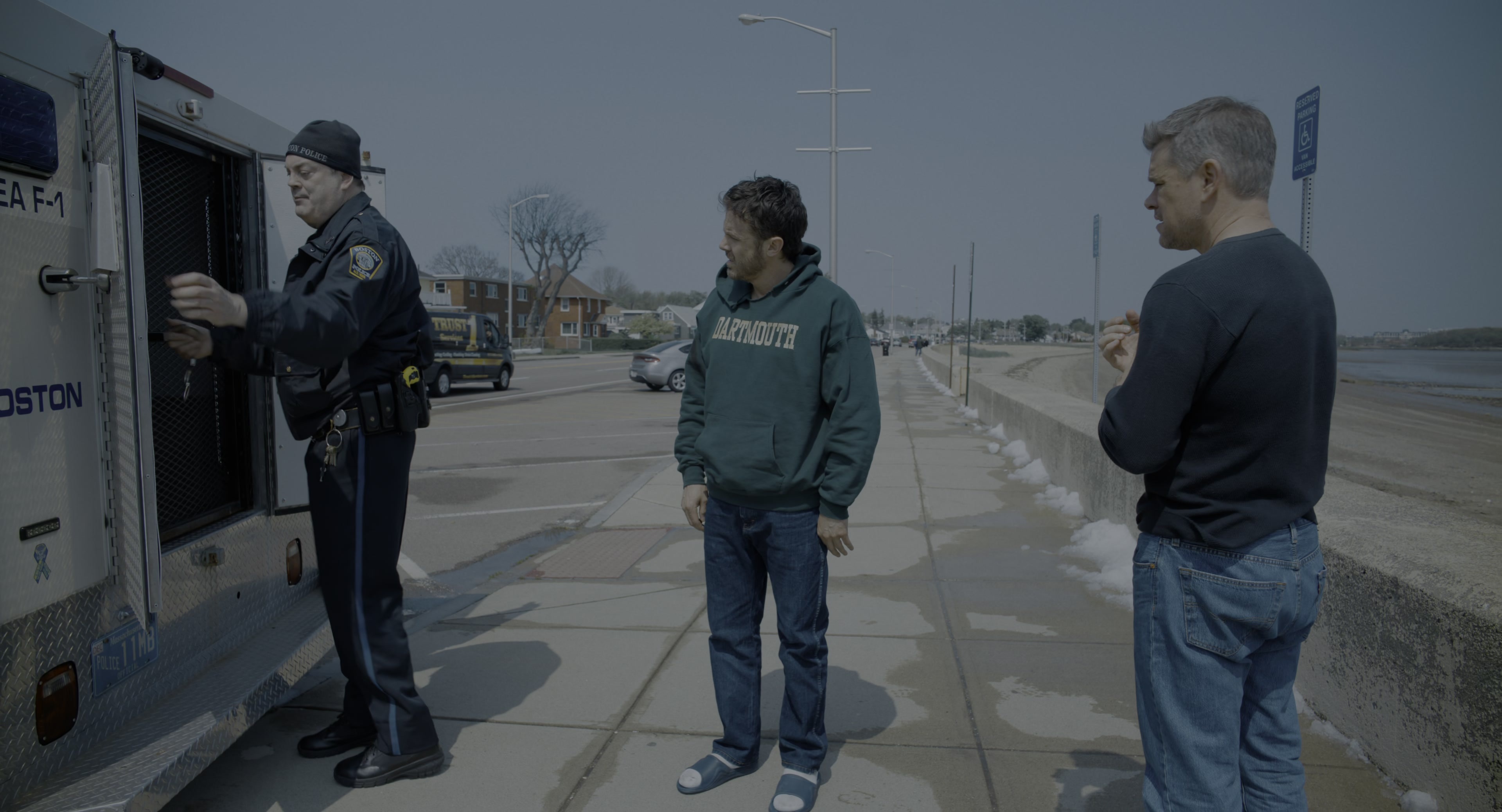 The Instigators (2024), wide, 1.85:1 — film still
