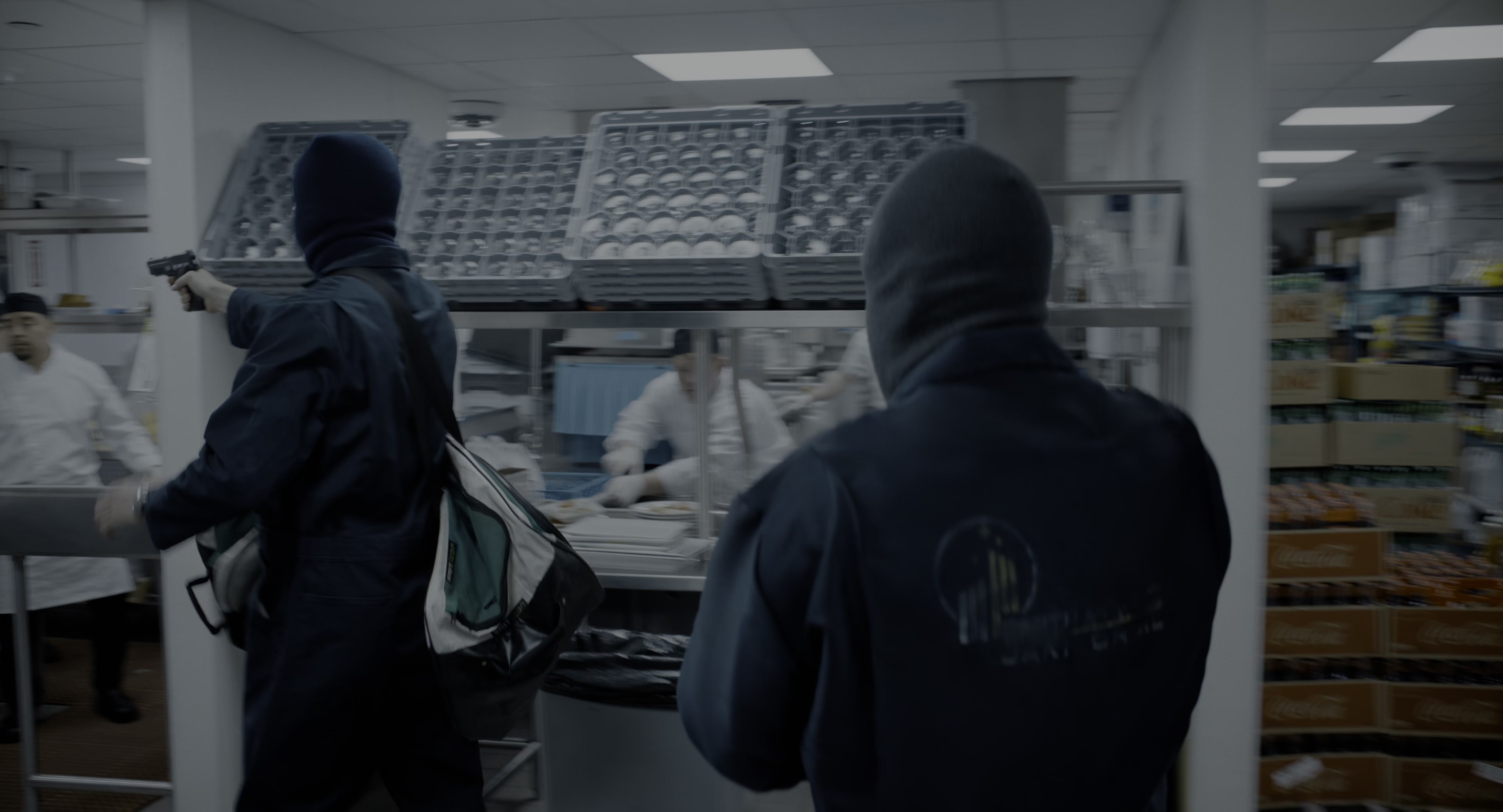The Instigators (2024), wide, 1.85:1 — film still